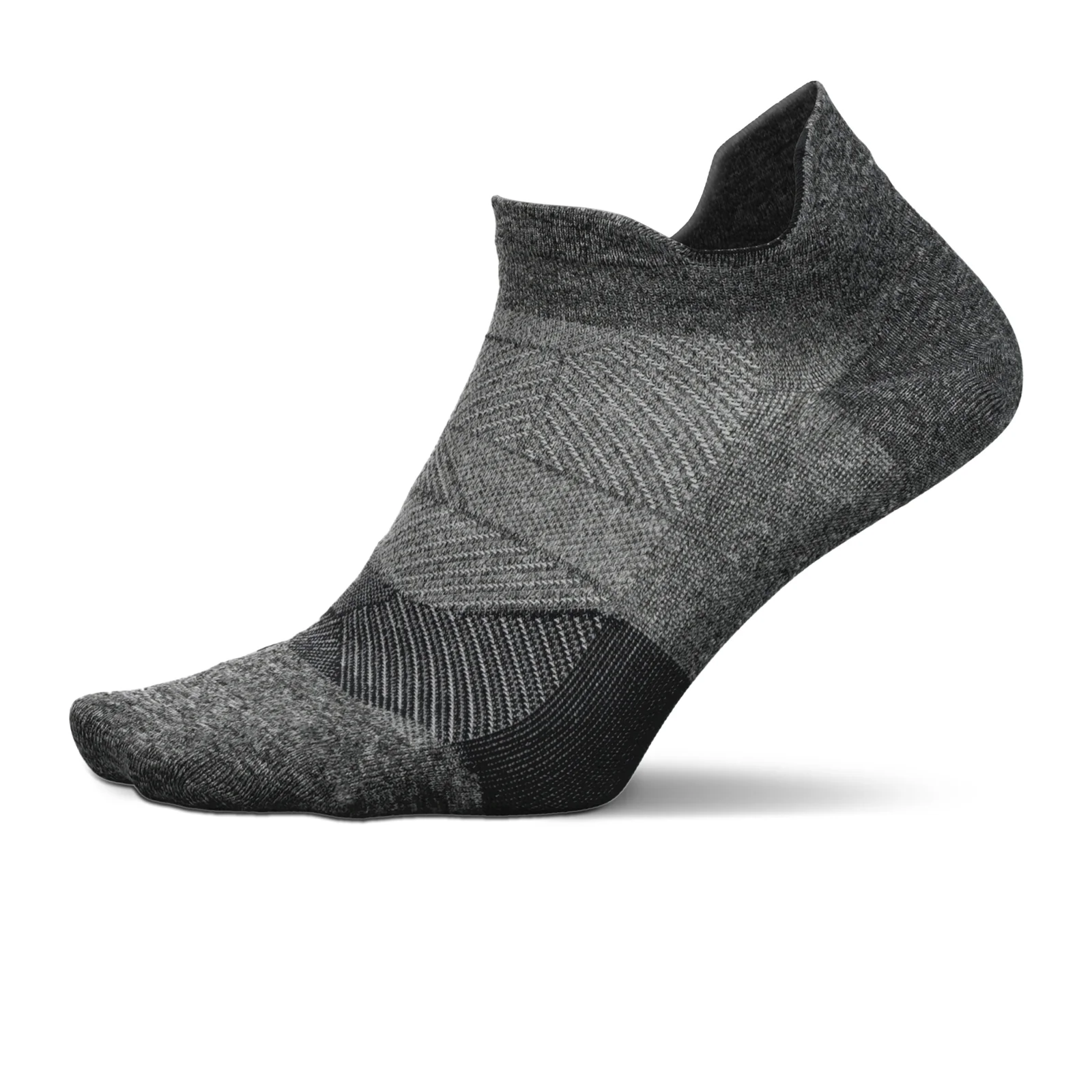 Feetures Elite Ultra Light No Show Tab Sock (Unisex) - Gray - Image 2