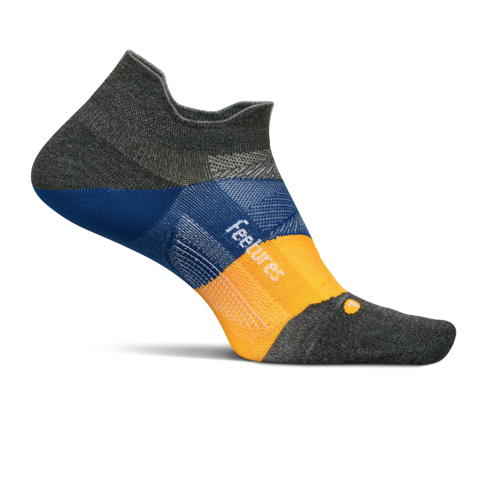 Feetures Elite Ultra Light No Show Tab Sock (Unisex) - Iron Seal