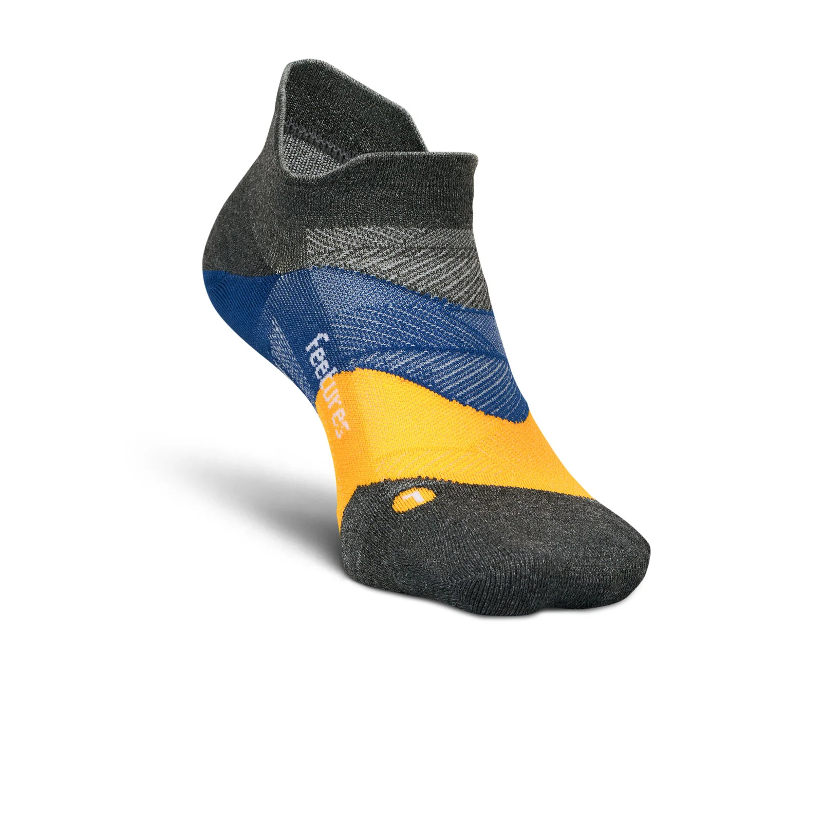 Feetures Elite Ultra Light No Show Tab Sock (Unisex) - Iron Seal - Image 4