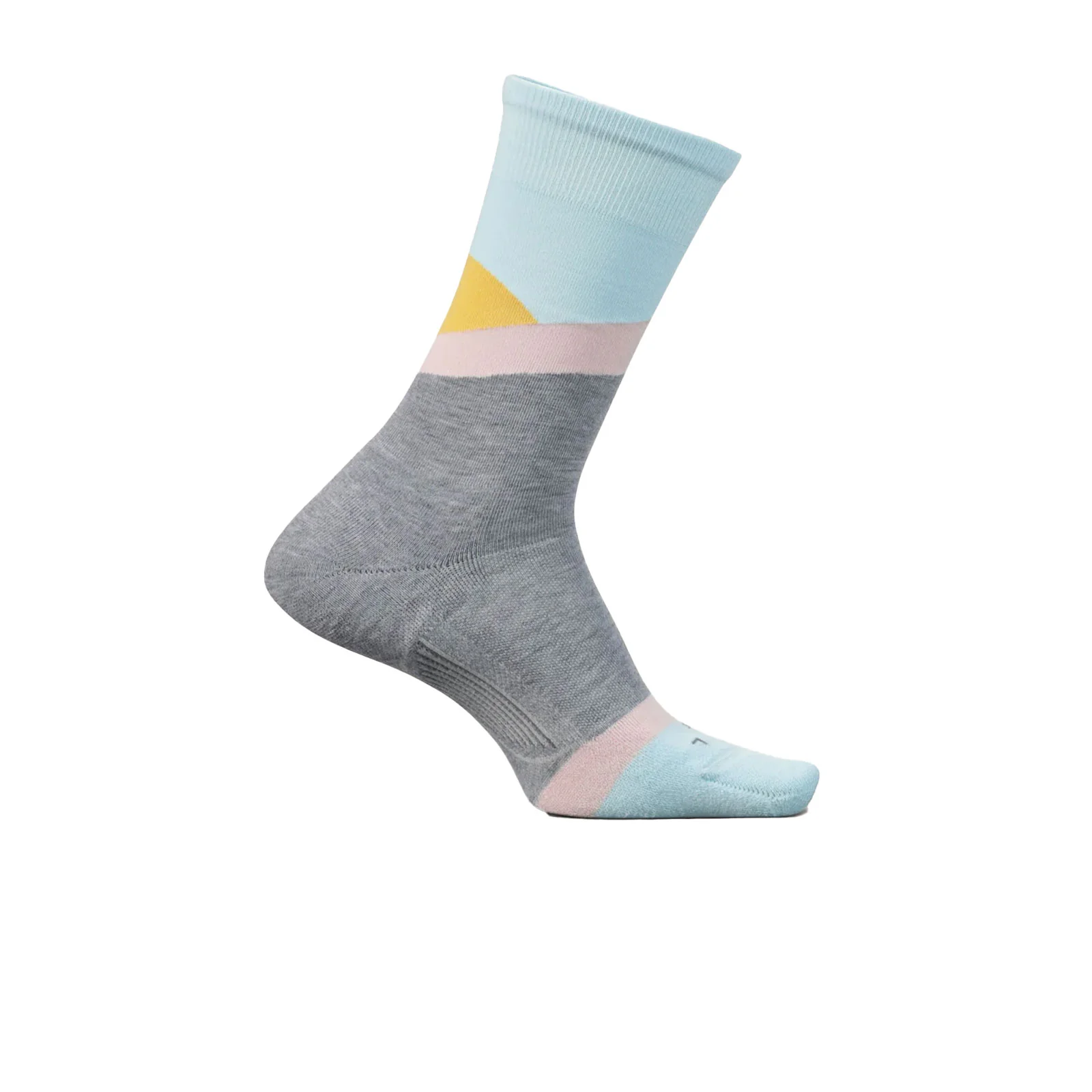 Feetures Max Cushion Crew Sock (Women) - Rising Sun Gray