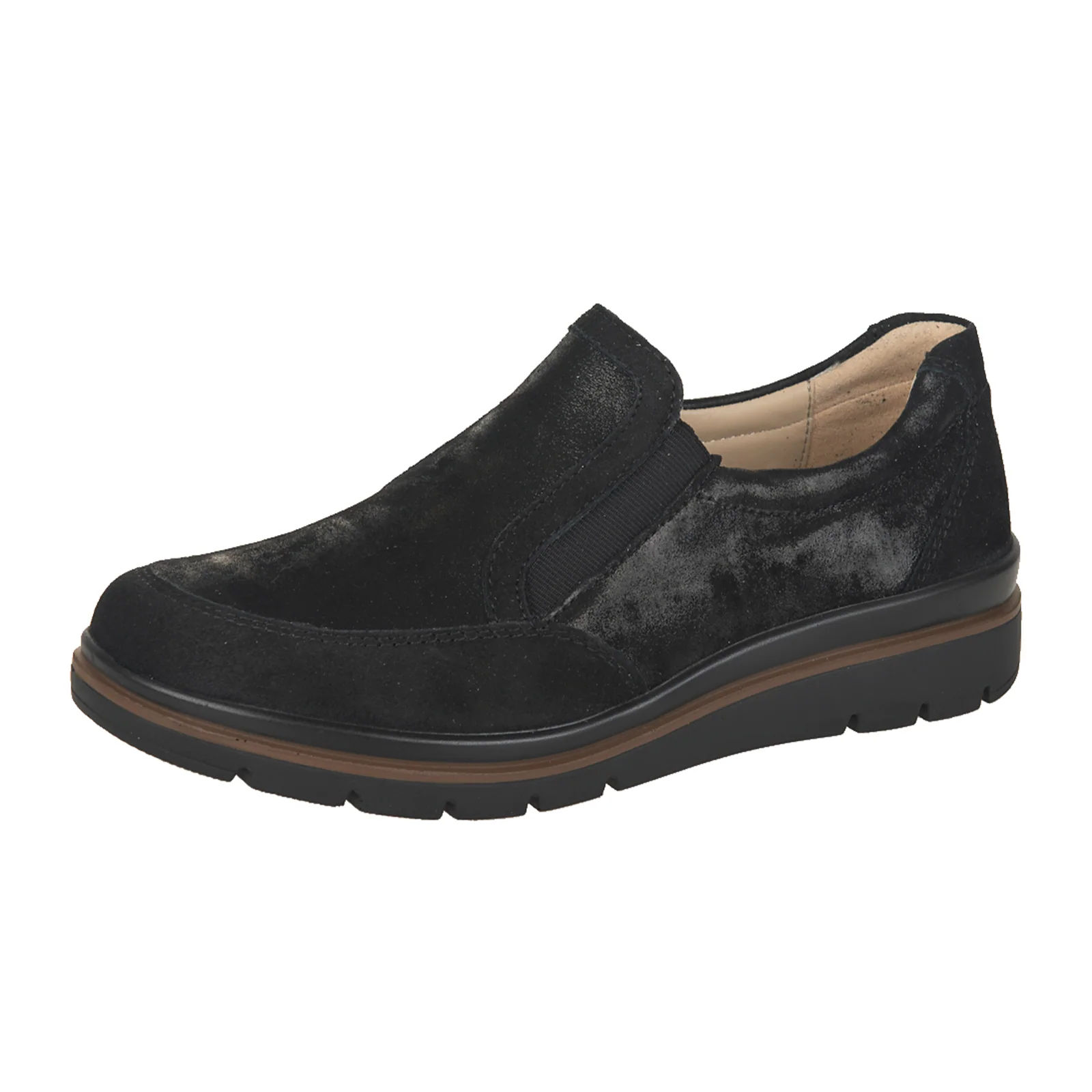 Fidelio Namir Slip On (Women) - Black Lisa Nubuck - Image 2