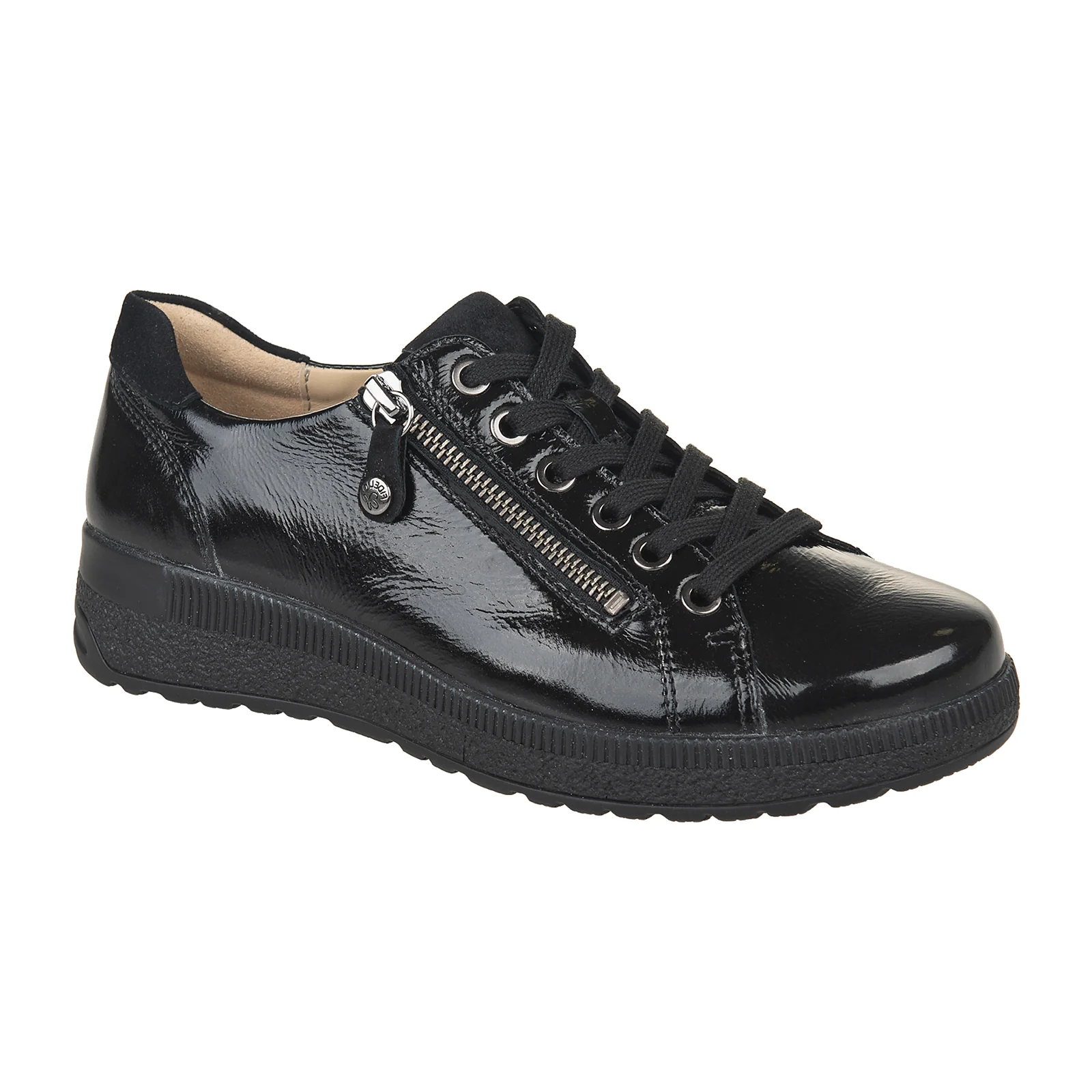 Fidelio Tuva Sneaker (Women) - Black Patent
