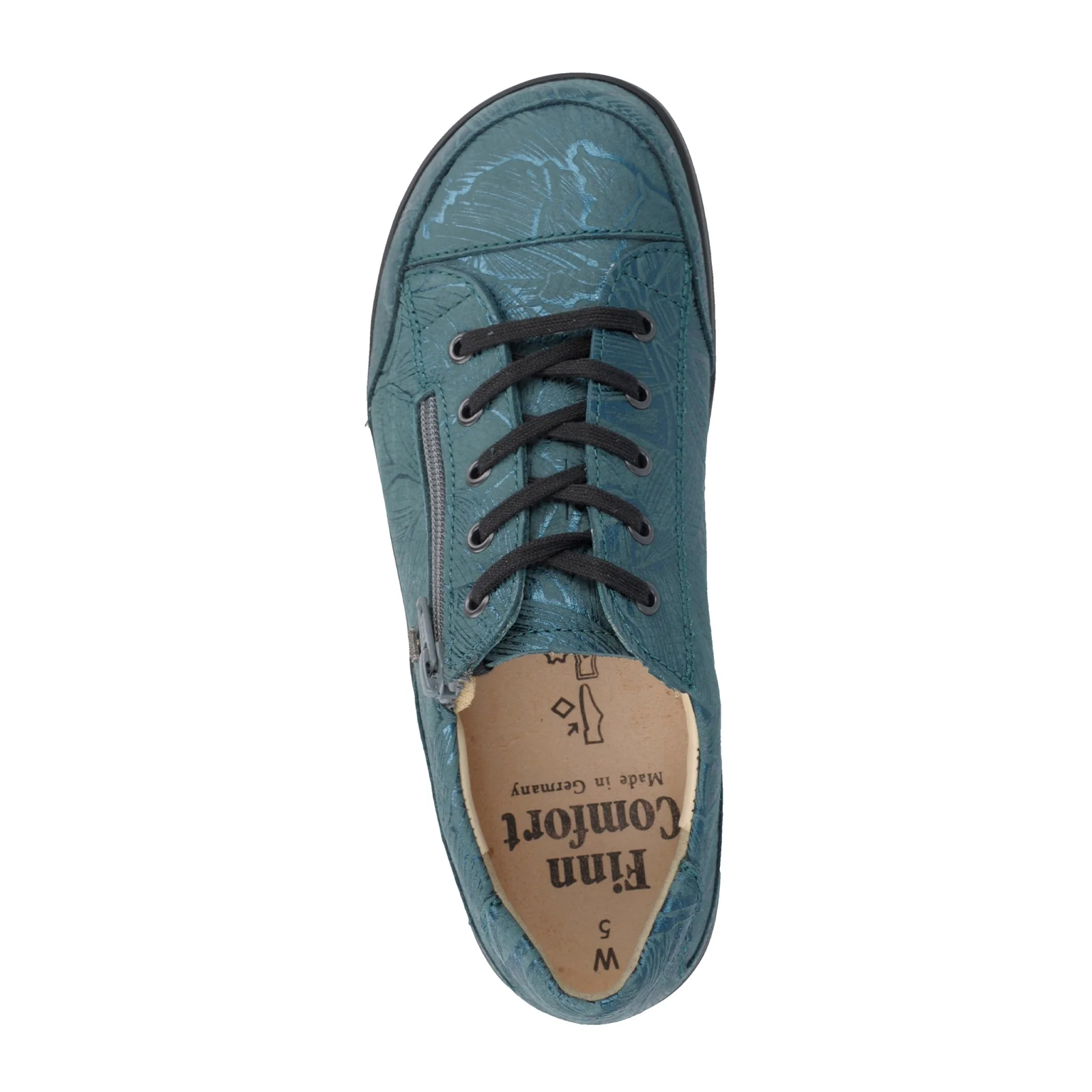 Finn Comfort Hachiouji Sneaker (Women) - Petrol Fall - Image 3