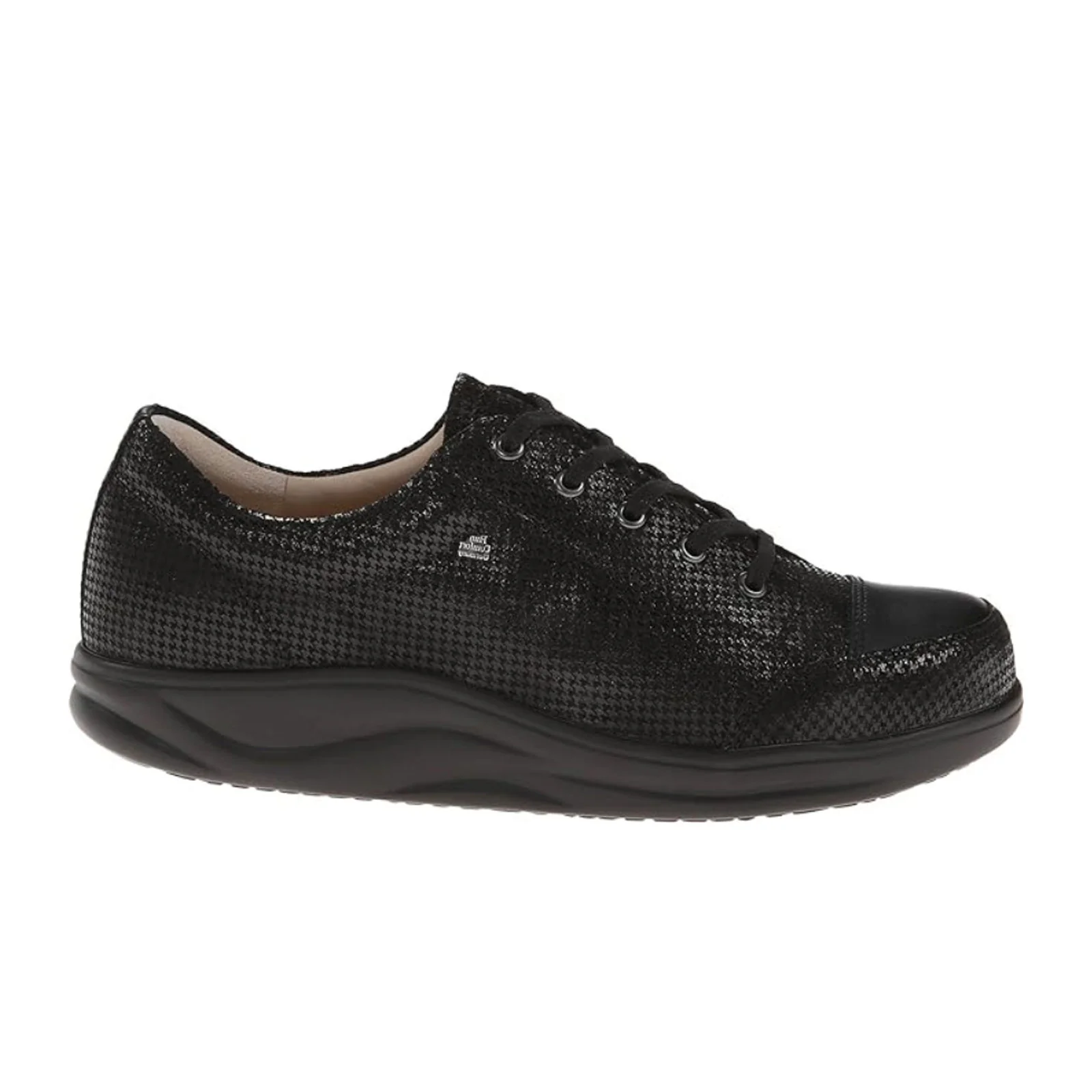 Finn Comfort Ikebukuro Lace Up (Women) - Black Houndstooth