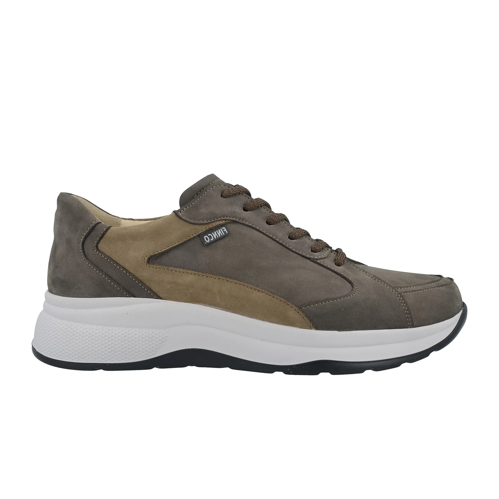 Finn Comfort Piccadilly Lace Up (Men) - Mud/Truffle Nubuck