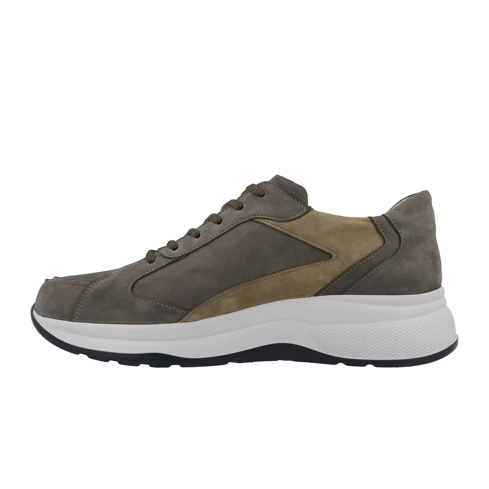 Finn Comfort Piccadilly Lace Up (Men) - Mud/Truffle Nubuck - Image 2