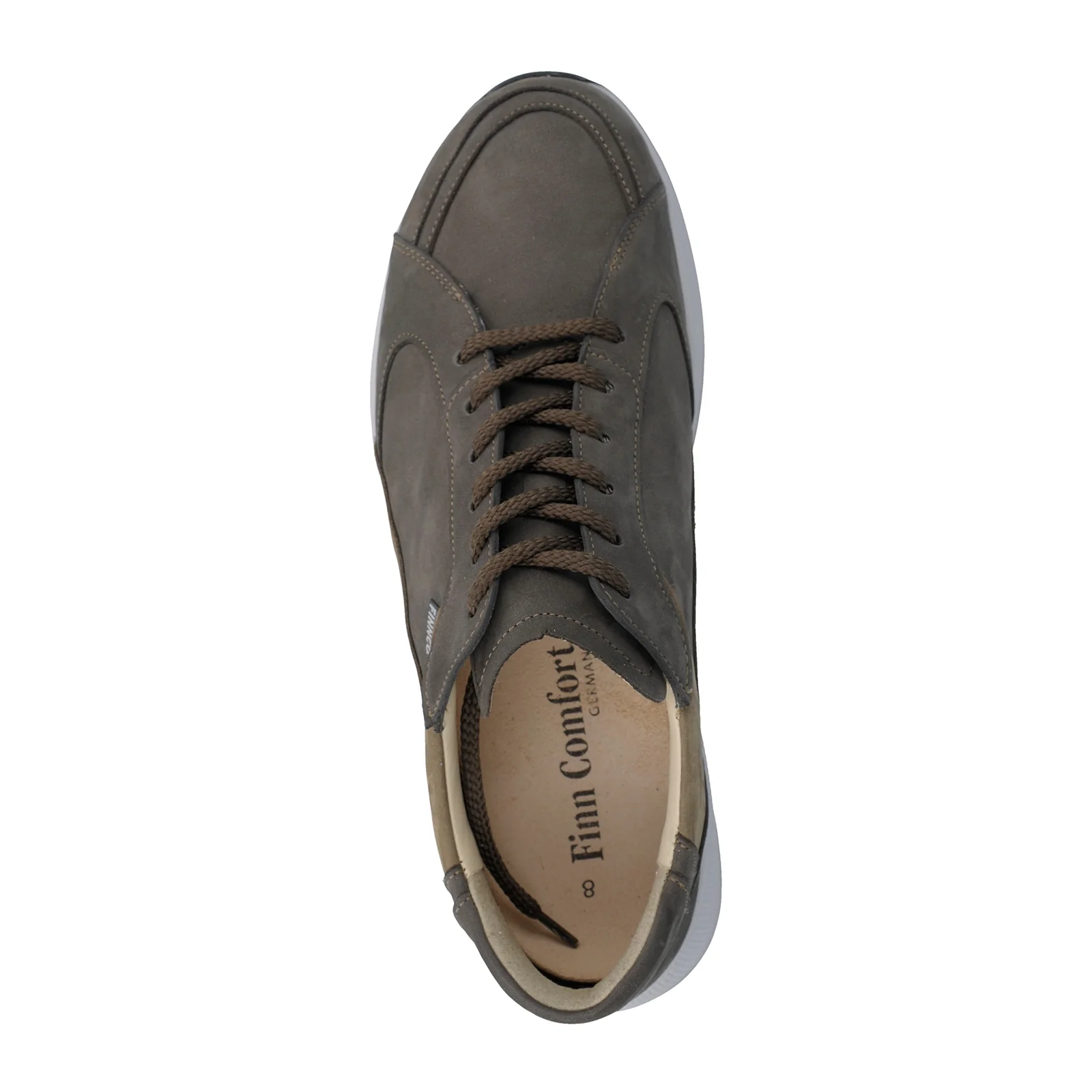 Finn Comfort Piccadilly Lace Up (Men) - Mud/Truffle Nubuck - Image 3