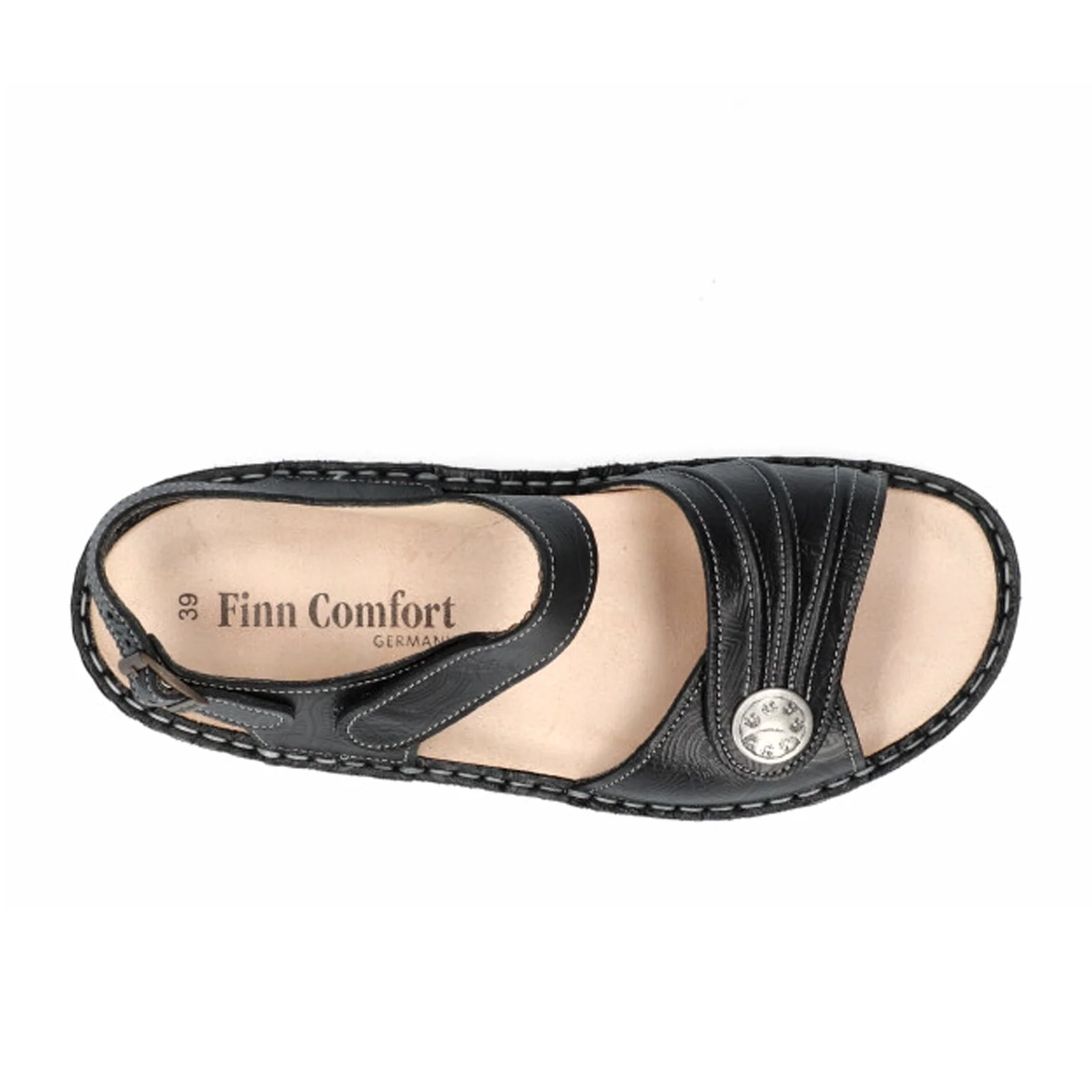 Finn Comfort Sausalito Backstrap Sandal (Women) - Schwarz Arabesque - Image 3
