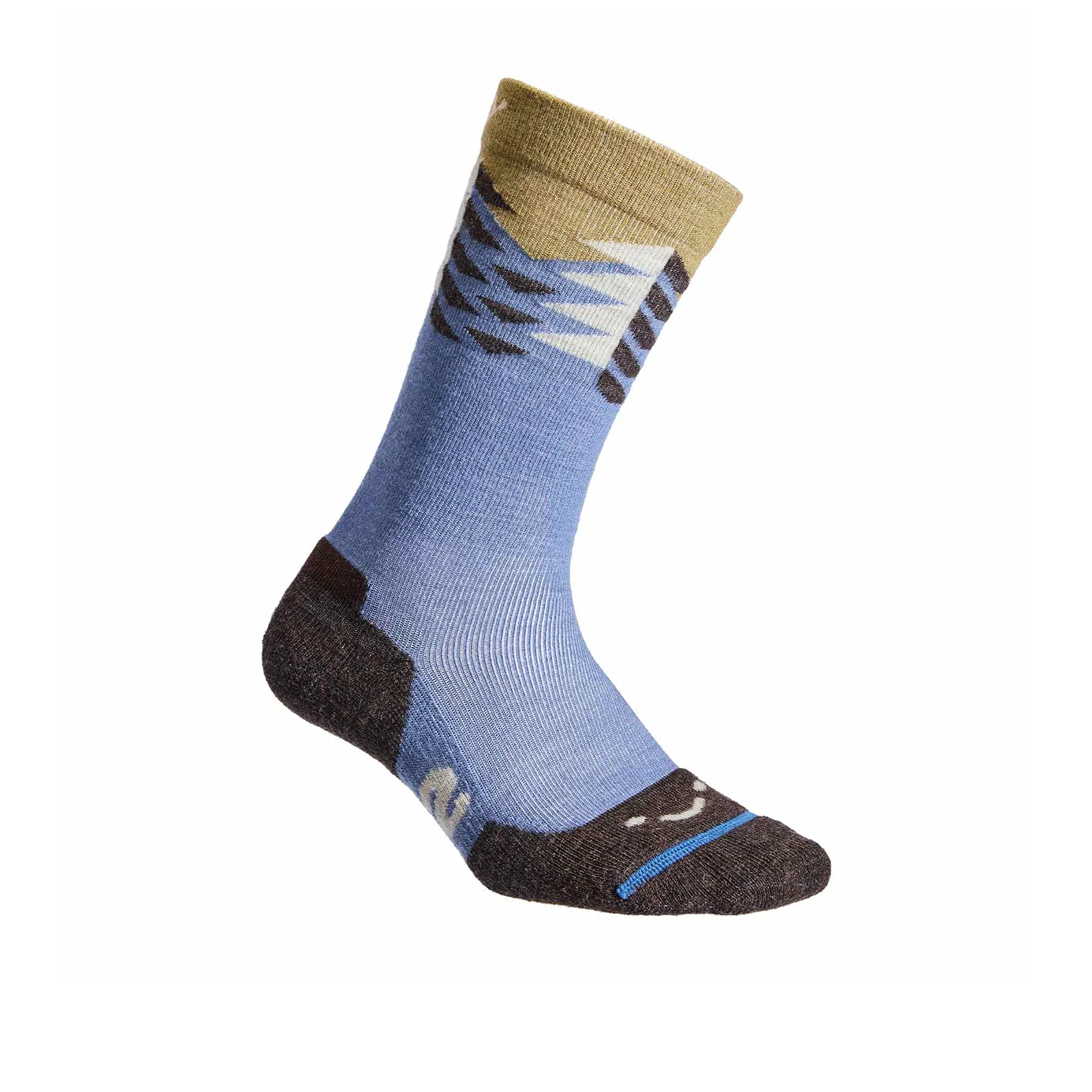 FITS F1100 Stand Fir Light Cushion Hike Crew Sock (Unisex) - Steel Blue