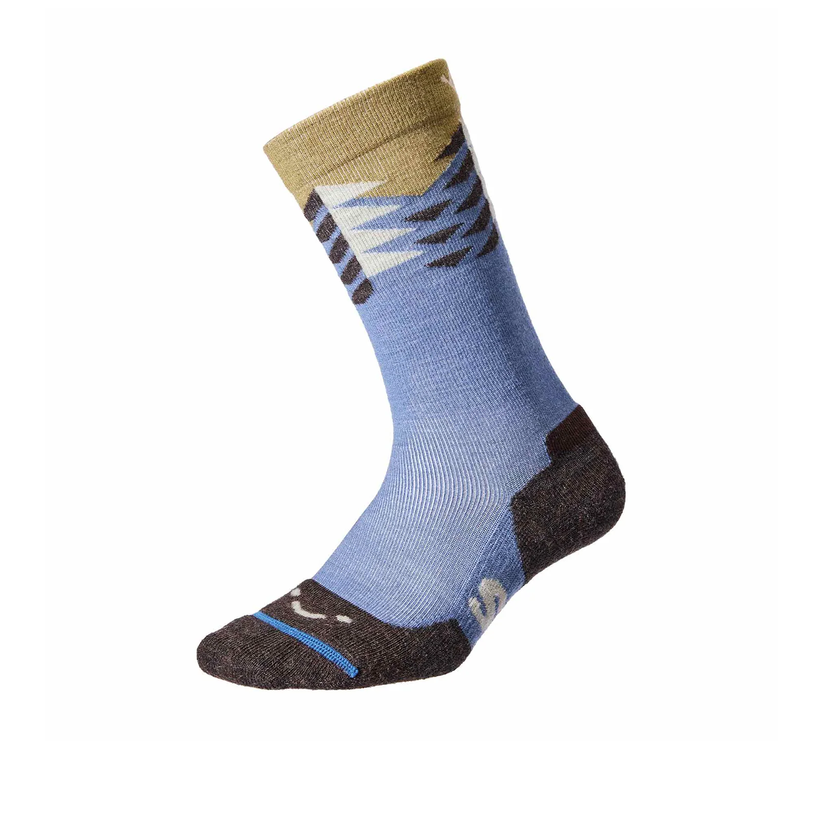 FITS F1100 Stand Fir Light Cushion Hike Crew Sock (Unisex) - Steel Blue - Image 2