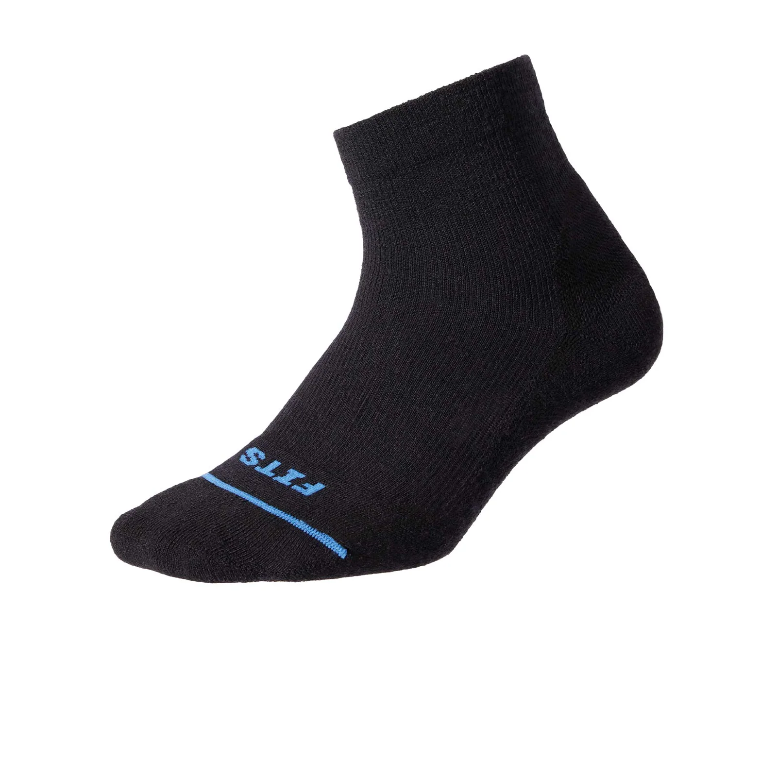 FITS F1751 Light Quarter Sock (Unisex) - Black - Image 2