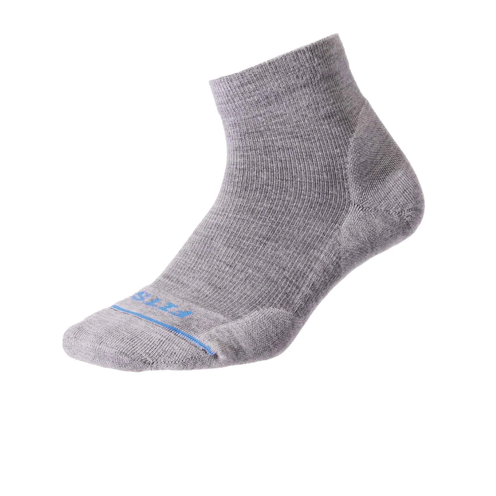 FITS F1751 Light Quarter Sock (Unisex) - Light Grey - Image 2