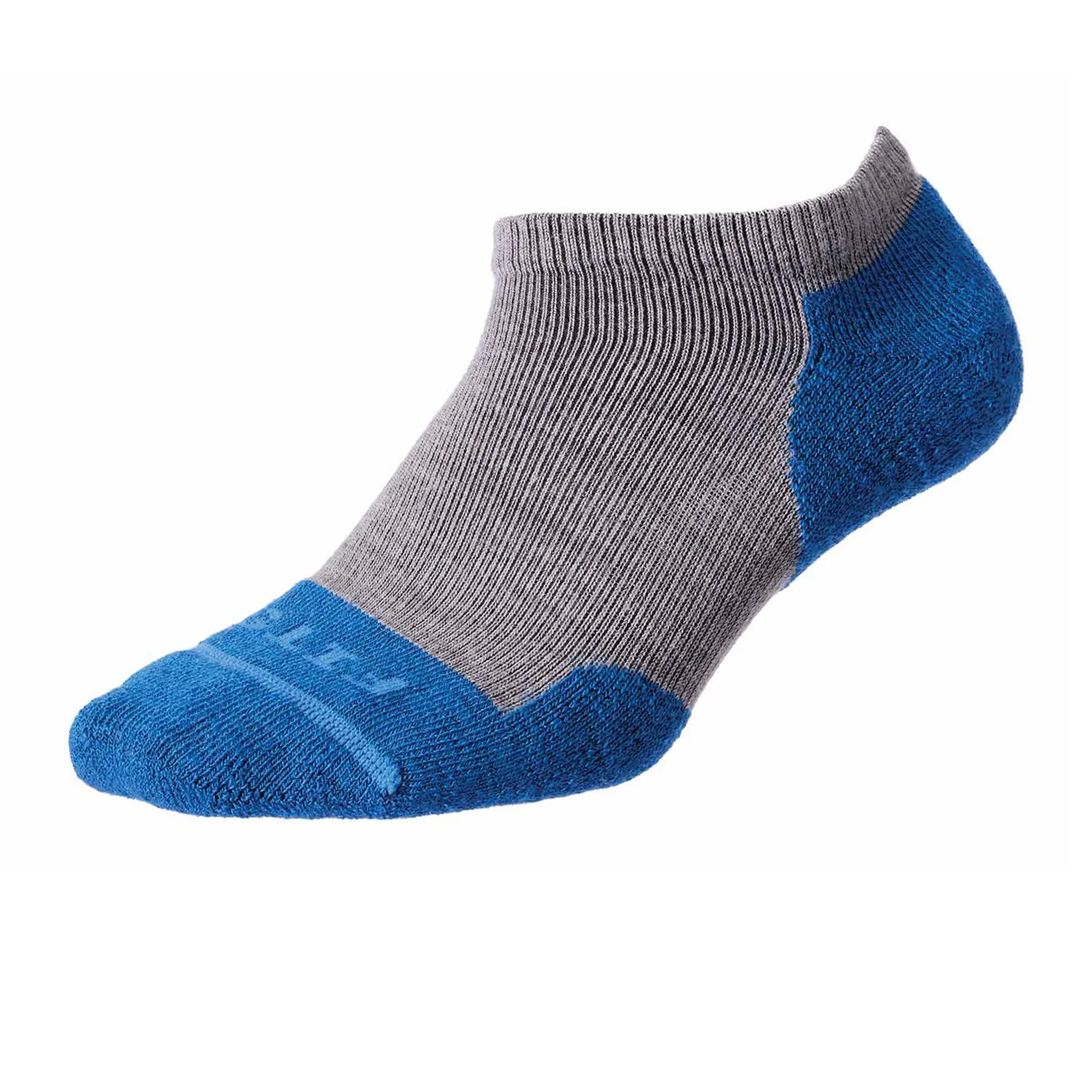 FITS F3001 Light Cushion Run Low Sock (Unisex) - Light Grey/Blue - Image 2