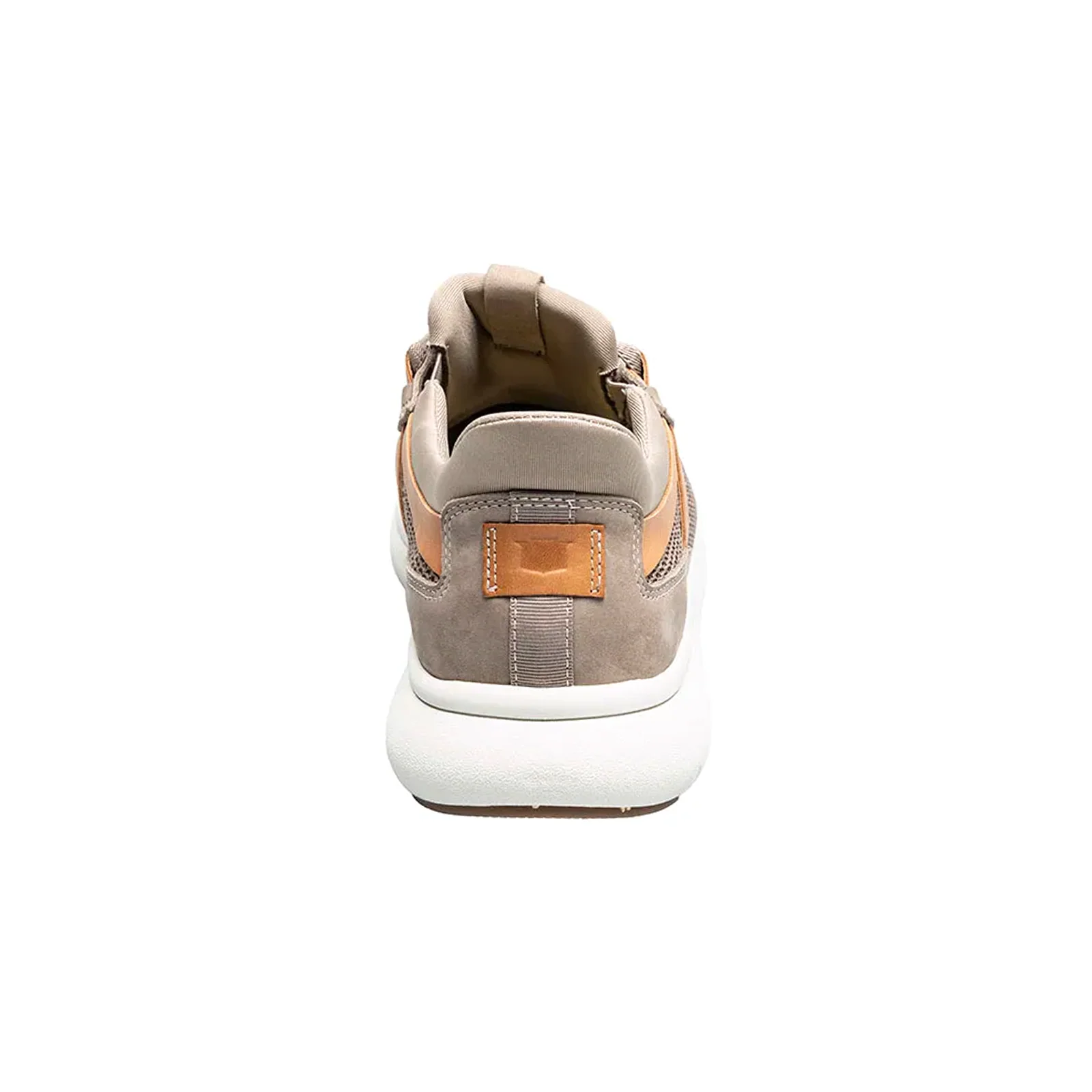 Florsheim Fleet Knit Elastic Lace Slip On (Men) - Mushroom Knit/Nubuck/Cognac Smooth w/White Sole - Image 5
