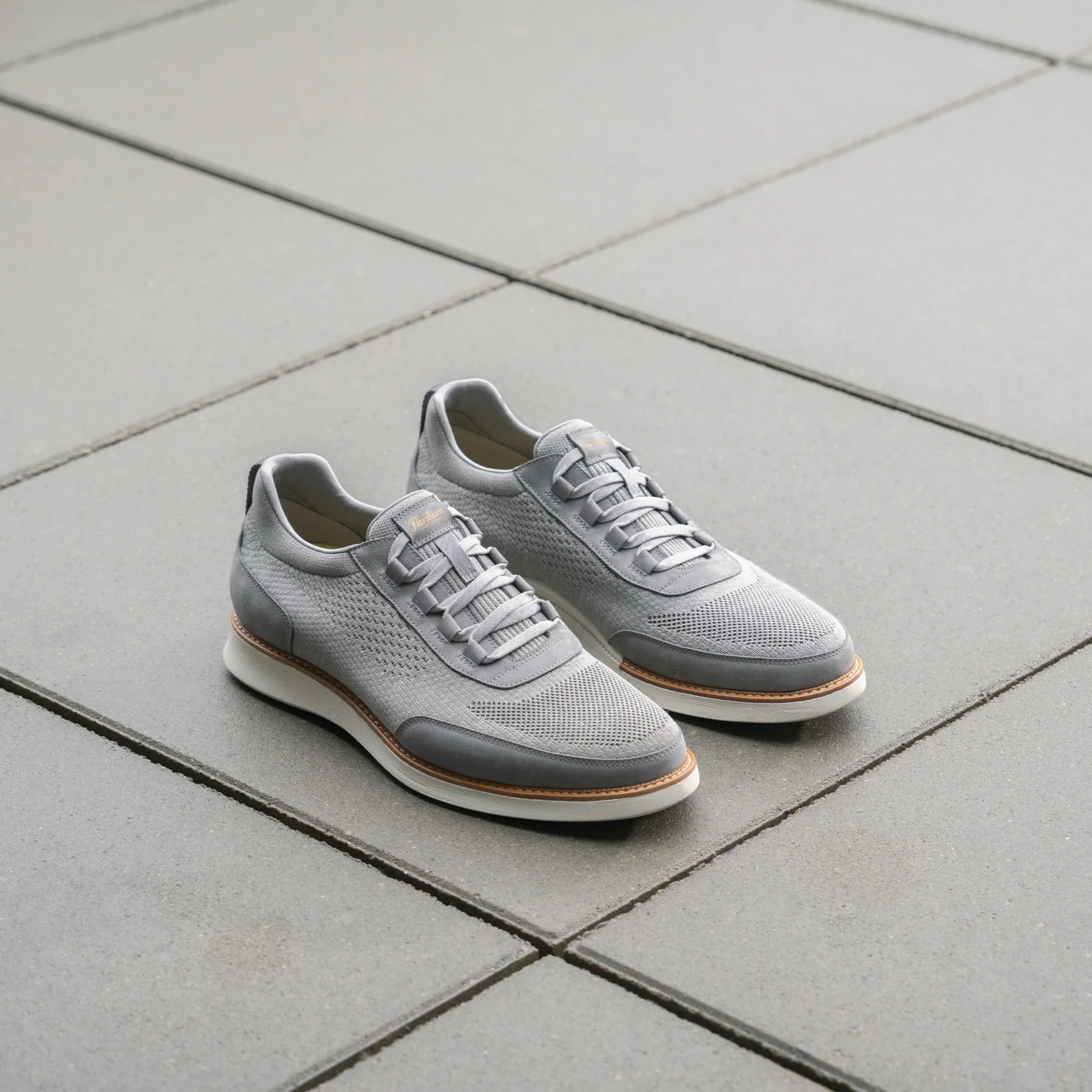 Florsheim Launch Knit Elastic Lace Slip On (Men) - Gray - Image 9