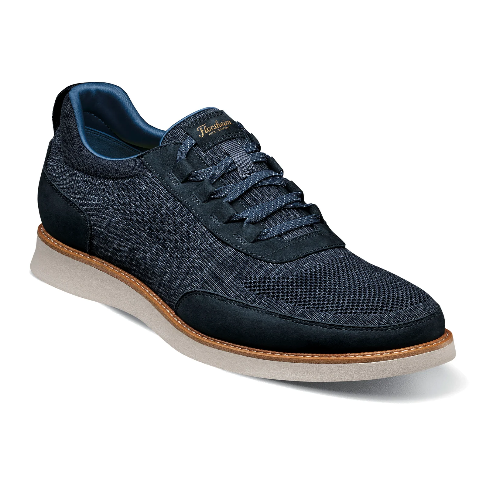 Florsheim Launch Knit Elastic Lace Slip On (Men) - Navy - Image 3