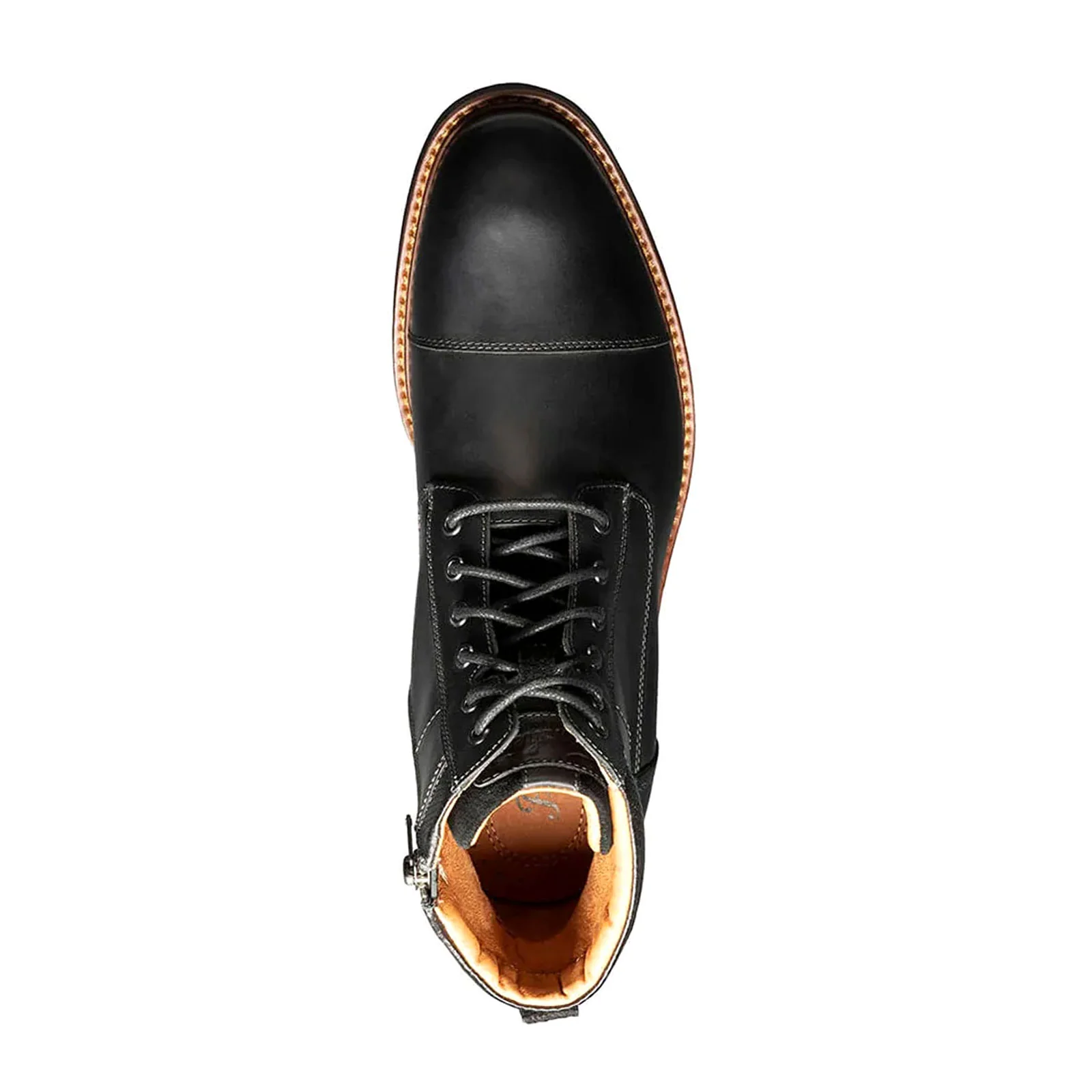 Florsheim Lodge Cap Toe Lace Up Boot (Men) - Black Crazy Horse - Image 3