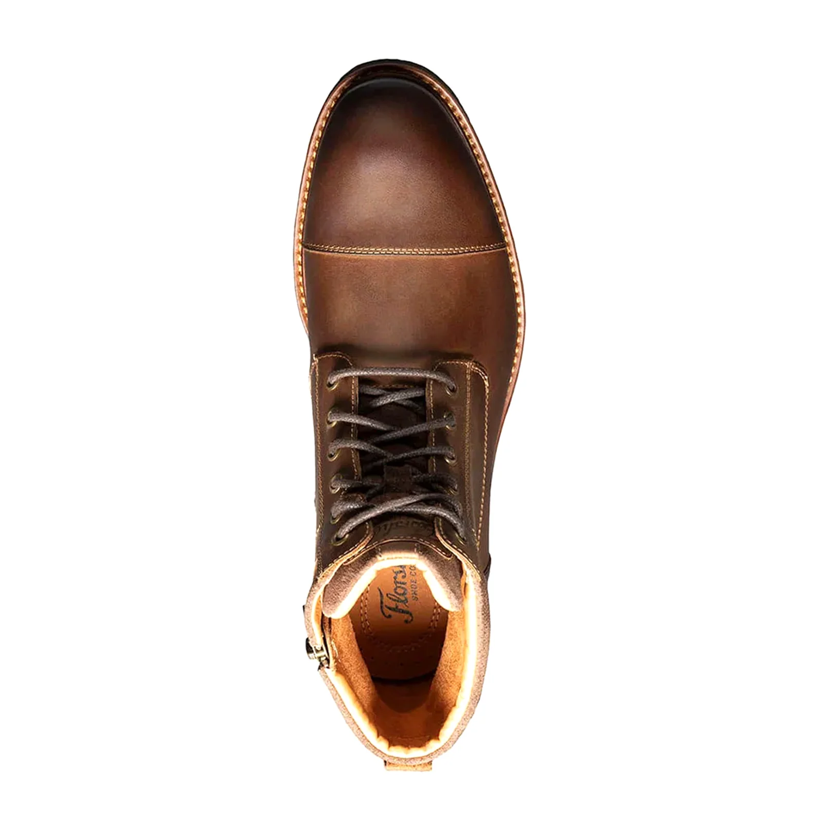 Florsheim Lodge Cap Toe Lace Up Boot (Men) - Brown Crazy Horse - Image 6