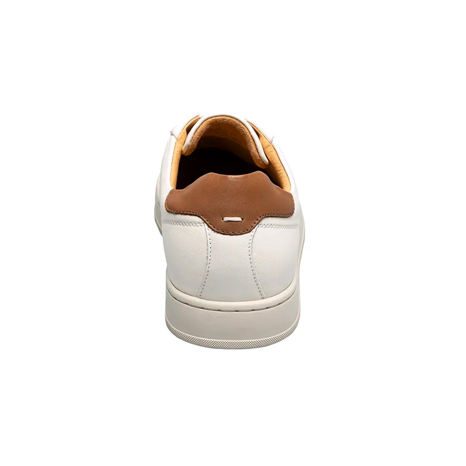 Florsheim Monopoli Elastic Lace To Toe Sneaker (Men) - Cream/Cognac Smooth w/White Sole - Image 5
