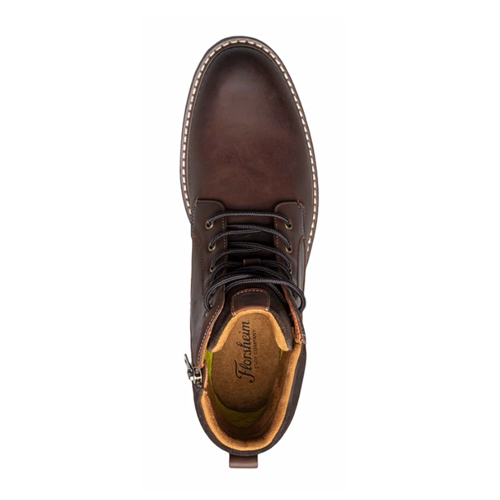 Florsheim Norwalk Plain Toe Lace Up Boot (Men) - Brown Crazy Horse - Image 3