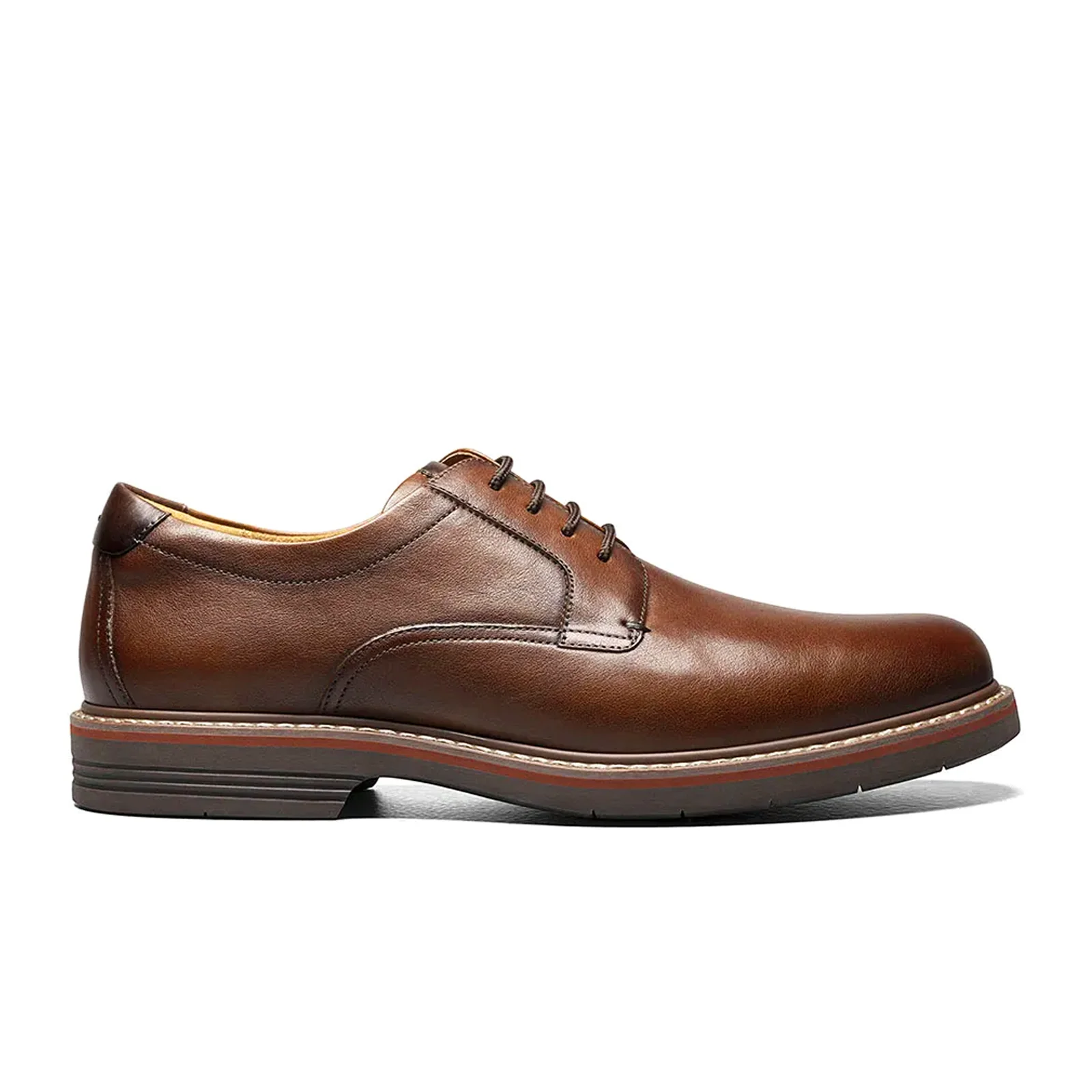 Florsheim Norwalk Plain Toe Oxford (Men) - Cognac Milled