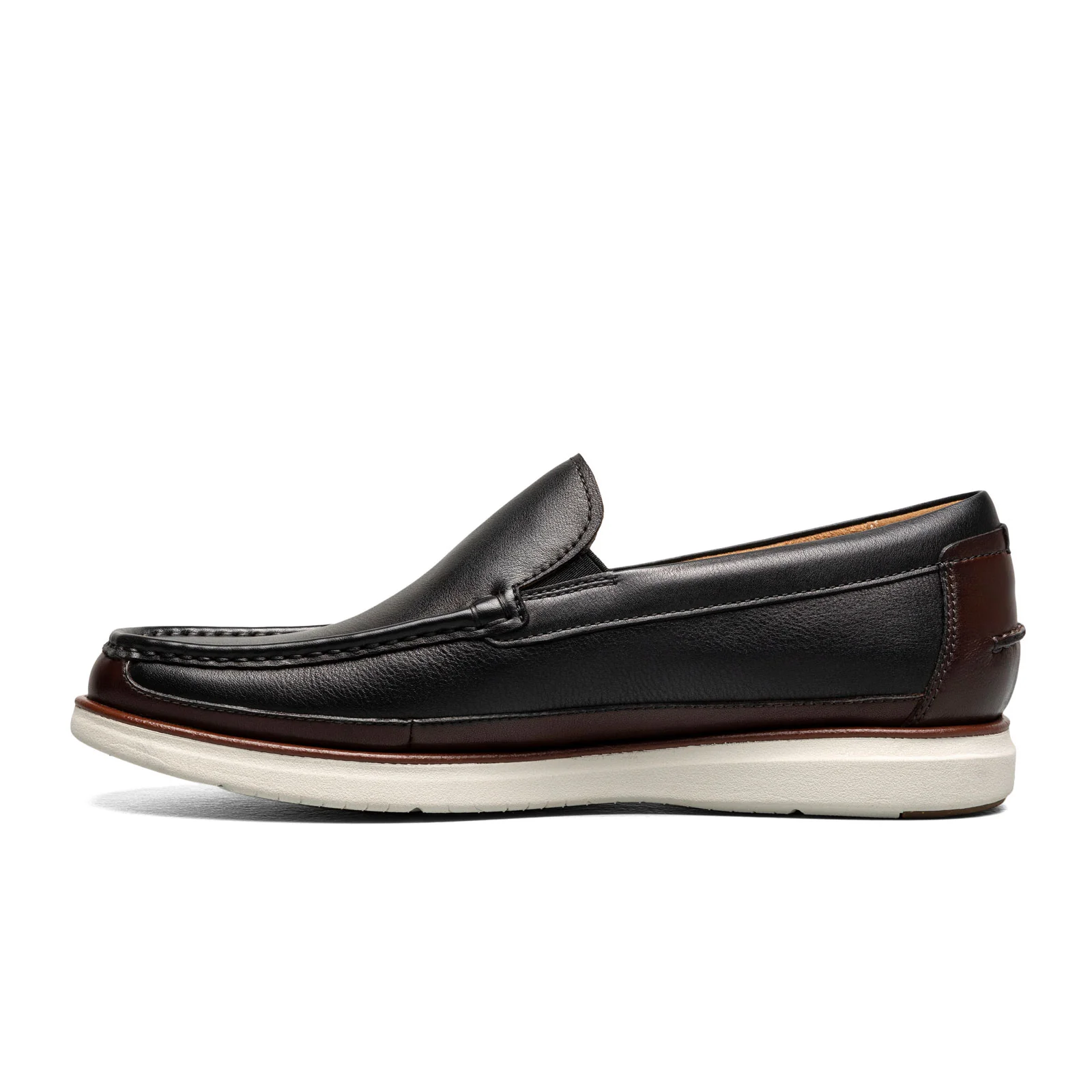 Florsheim Tropics Moc Toe Venetian Slip On (Men) - Black/Brown - Image 2