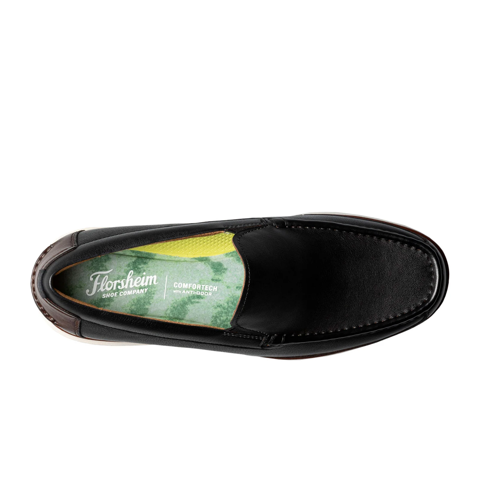 Florsheim Tropics Moc Toe Venetian Slip On (Men) - Black/Brown - Image 3