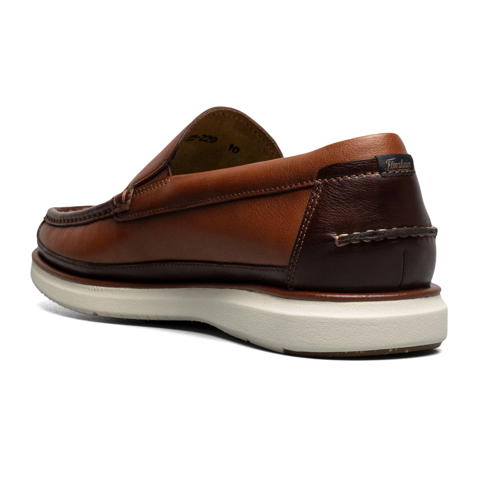 Florsheim Tropics Moc Toe Venetian Slip On (Men) - Cognac/Chestnut Smooth - Image 4