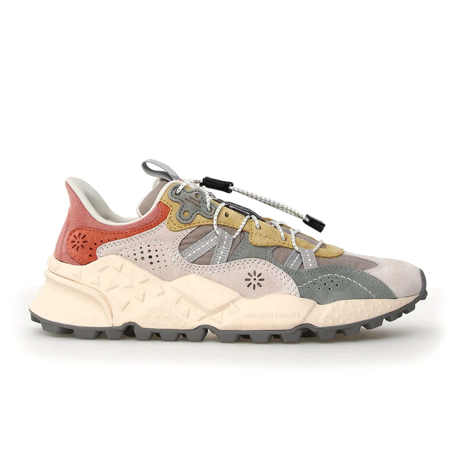 Flower Mountain Tiger Hill Sneaker (Women) - Milk/Light Green/Yellow