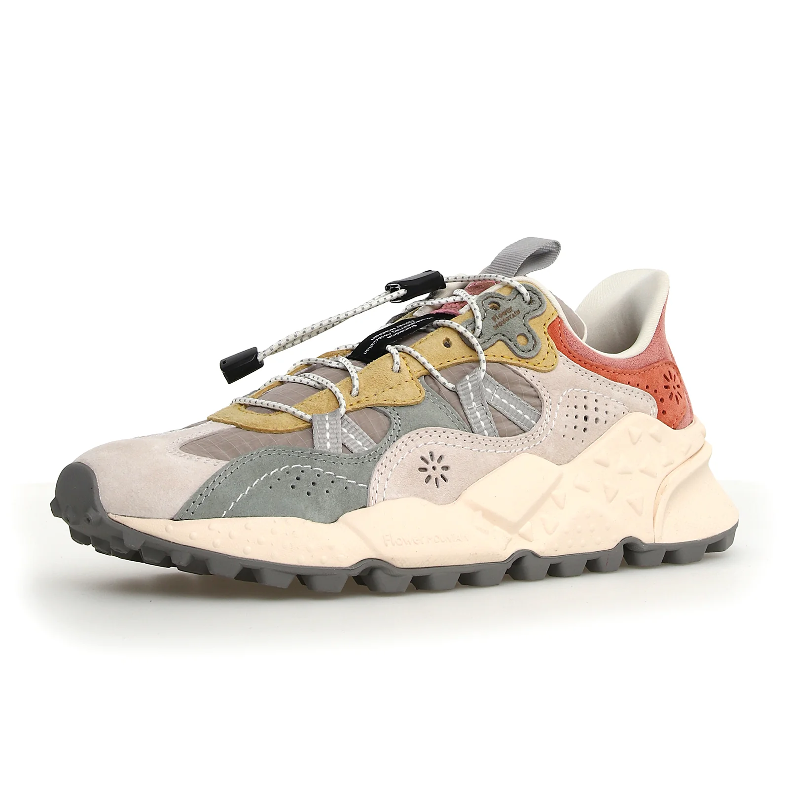 Flower Mountain Tiger Hill Sneaker (Women) - Milk/Light Green/Yellow - Image 3