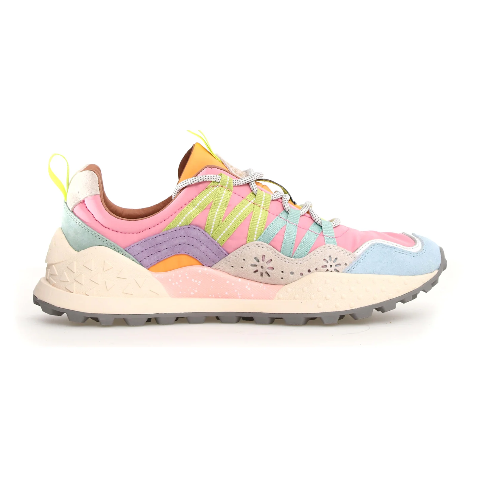 Flower Mountain Washi Sneaker (Women) - Light Blue/Salmon/Violet - Image 2