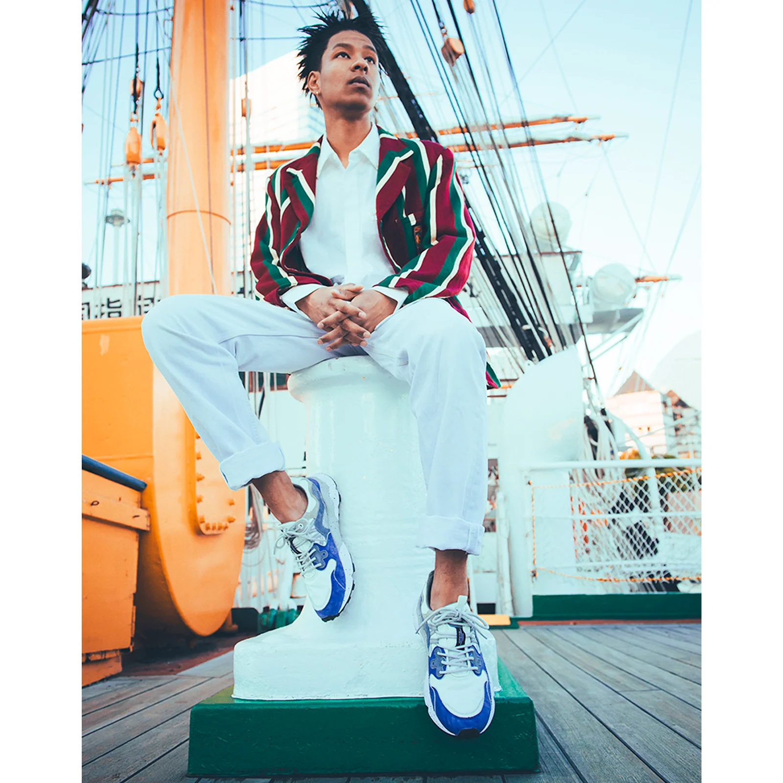 Flower Mountain Yamano 3 Sneaker (Men) - Atlantic/White - Image 6
