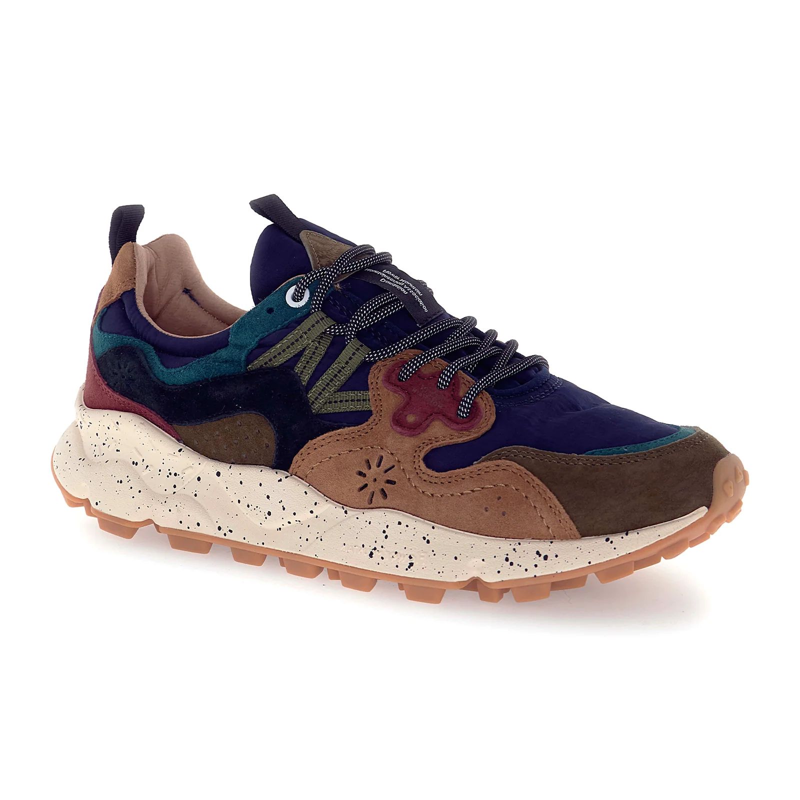 Flower Mountain Yamano 3 Sneaker (Men) - Deep Mud/Light Brown/Navy - Image 3