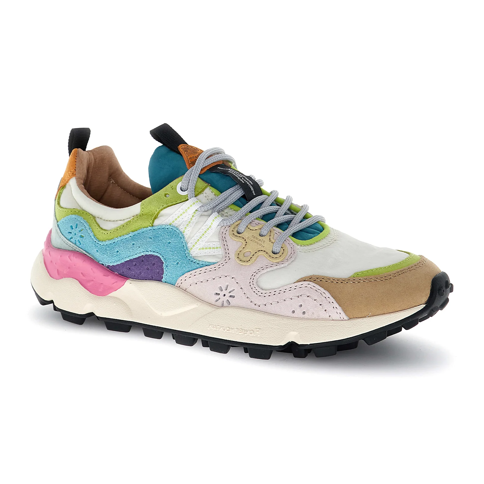 Flower Mountain Yamano 3 Sneaker (Unisex) - Sand/Light Pink/Water - Image 3