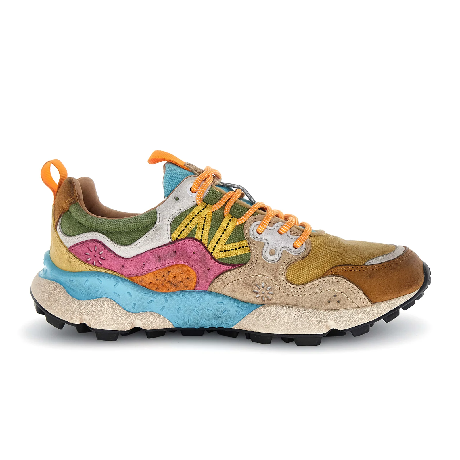 Flower Mountain Yamano 3 Sneaker (Women) - Brown/Chestnut/Fuchsia