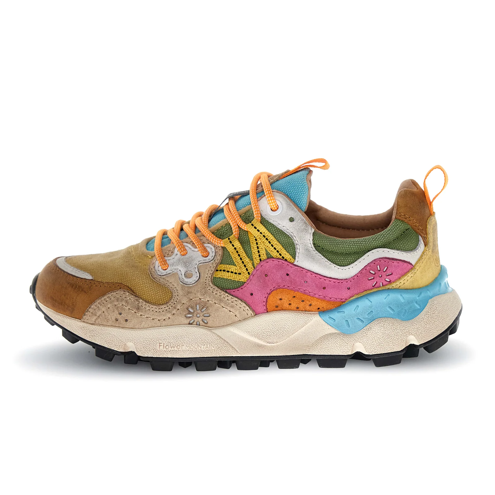 Flower Mountain Yamano 3 Sneaker (Women) - Brown/Chestnut/Fuchsia - Image 2