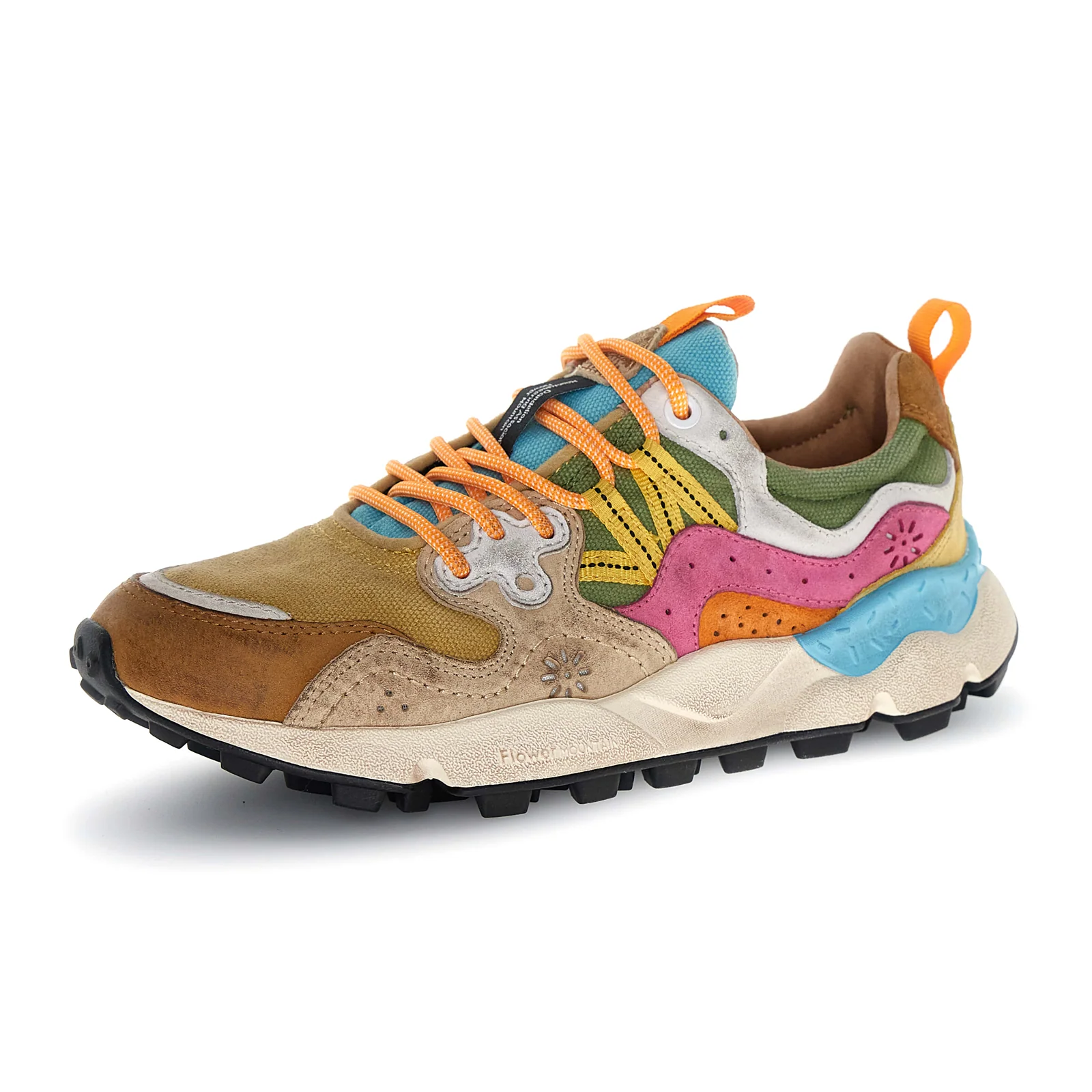Flower Mountain Yamano 3 Sneaker (Women) - Brown/Chestnut/Fuchsia - Image 3