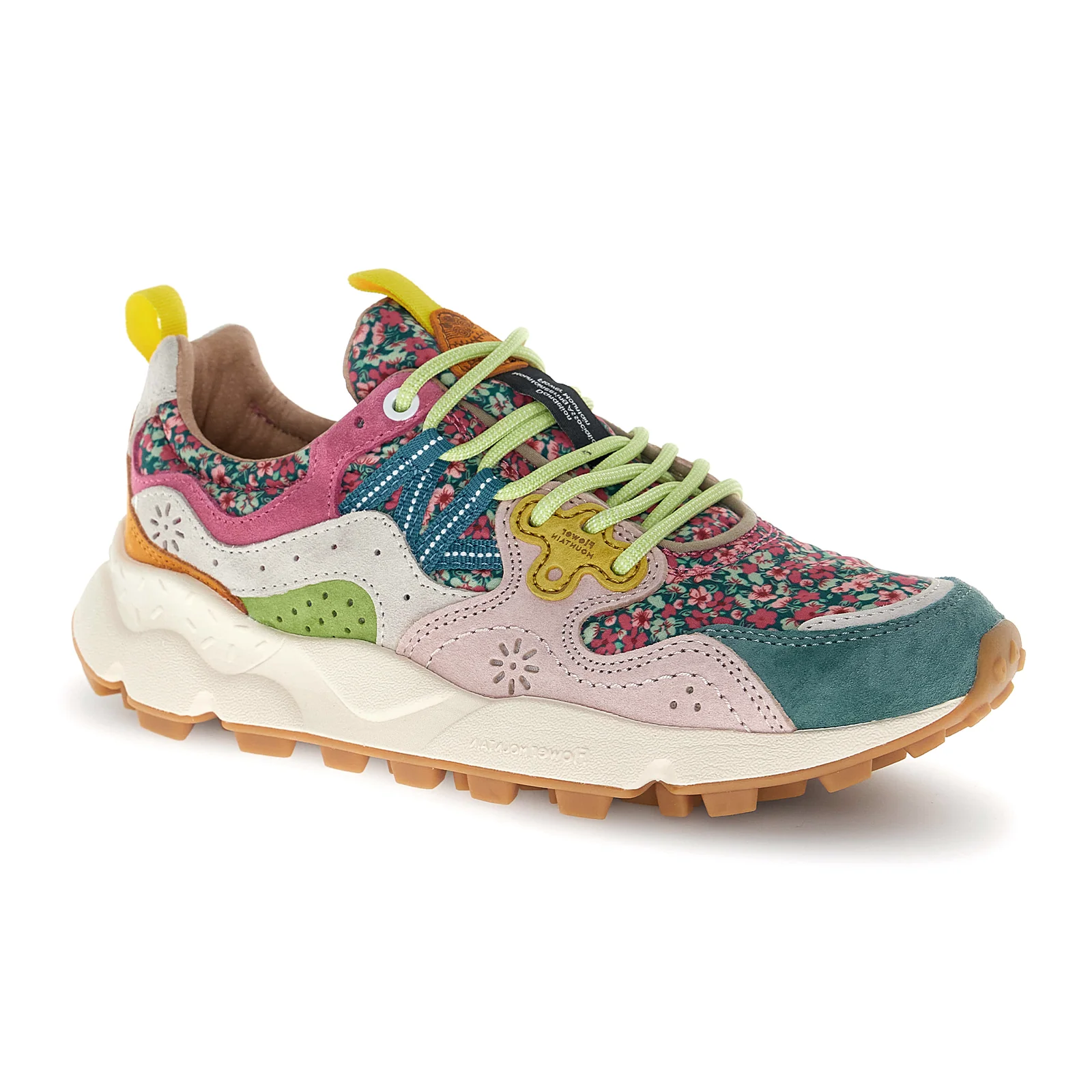 Flower Mountain Yamano 3 Sneaker (Women) - Flower Petrol/Cipria/Fuchsia - Image 3