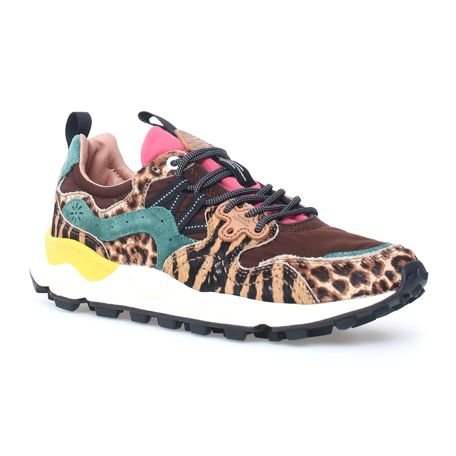 Flower Mountain Yamano 3 Sneaker (Women) - Brown/Aqua Green - Image 3