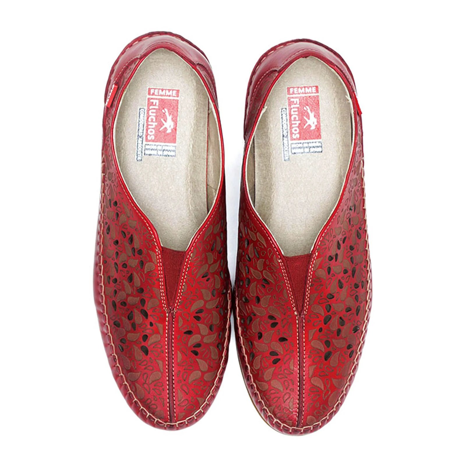 Fluchos Elsa F1182 Slip On (Women) - Red - Image 2