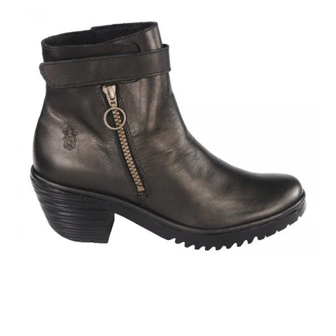 Fly London Went Heeled Ankle Boot (Women) - Bronze