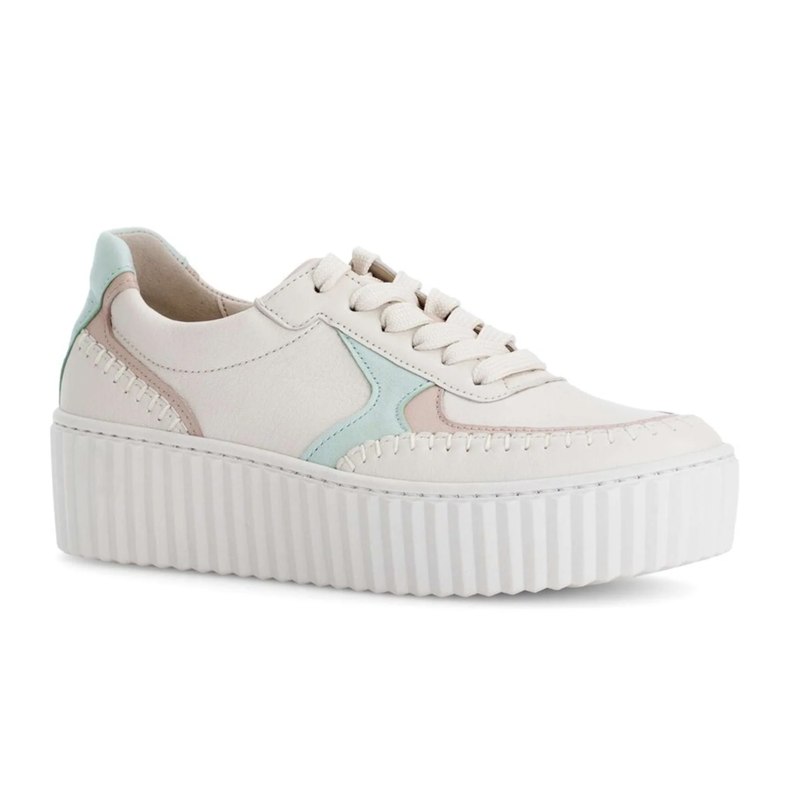 Gabor 204 Platform Stitch Sneaker (Women) - Nappa Nava/Caspian/Panna - Image 3