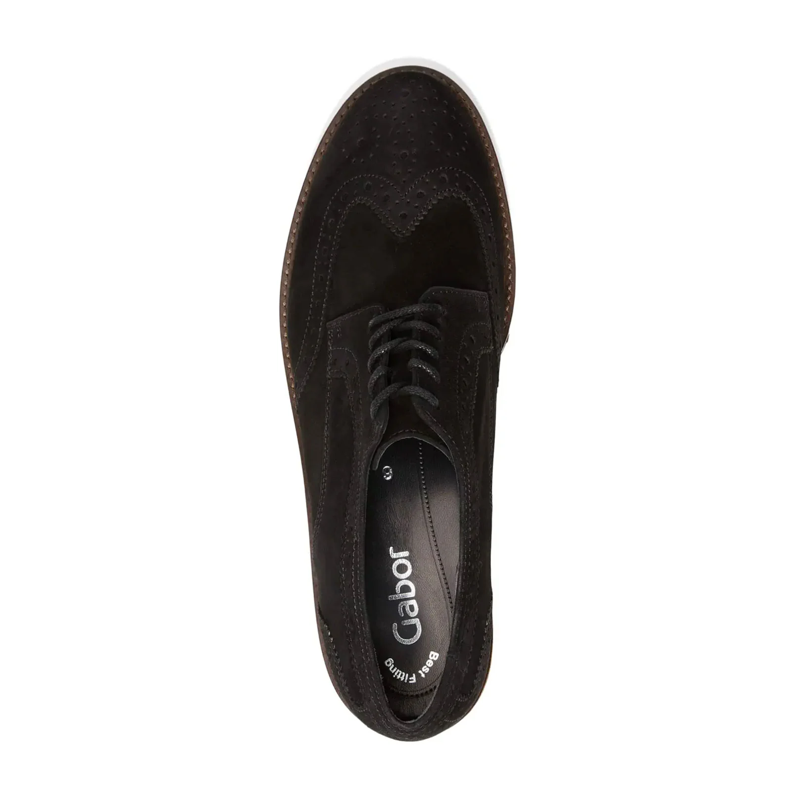Gabor 244 Oxford (Women) - Black Suede - Image 3