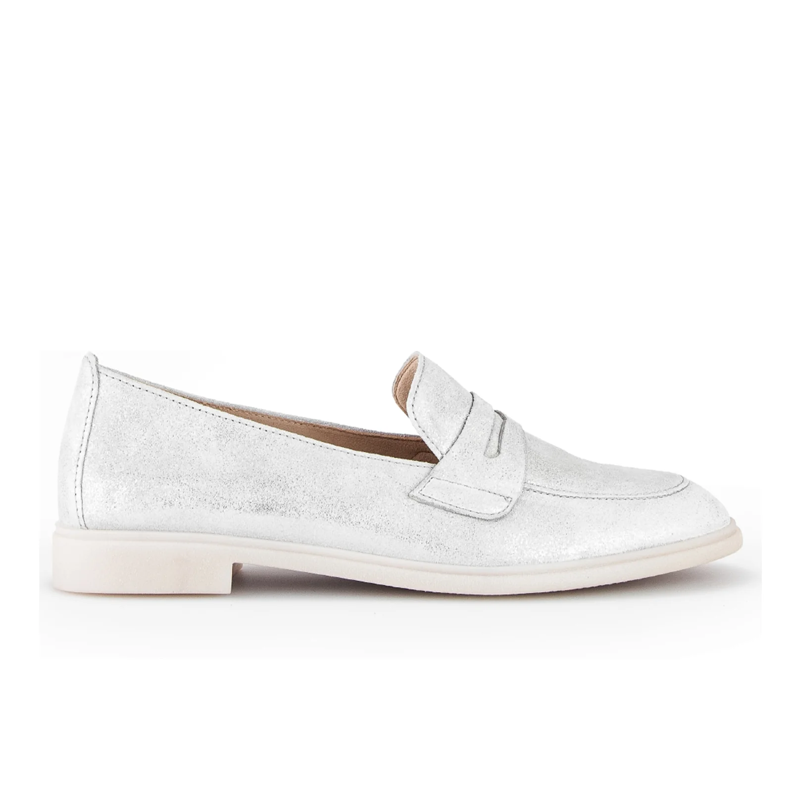 Gabor 253 Loafer (Women) - Light Grey Metallic Leather