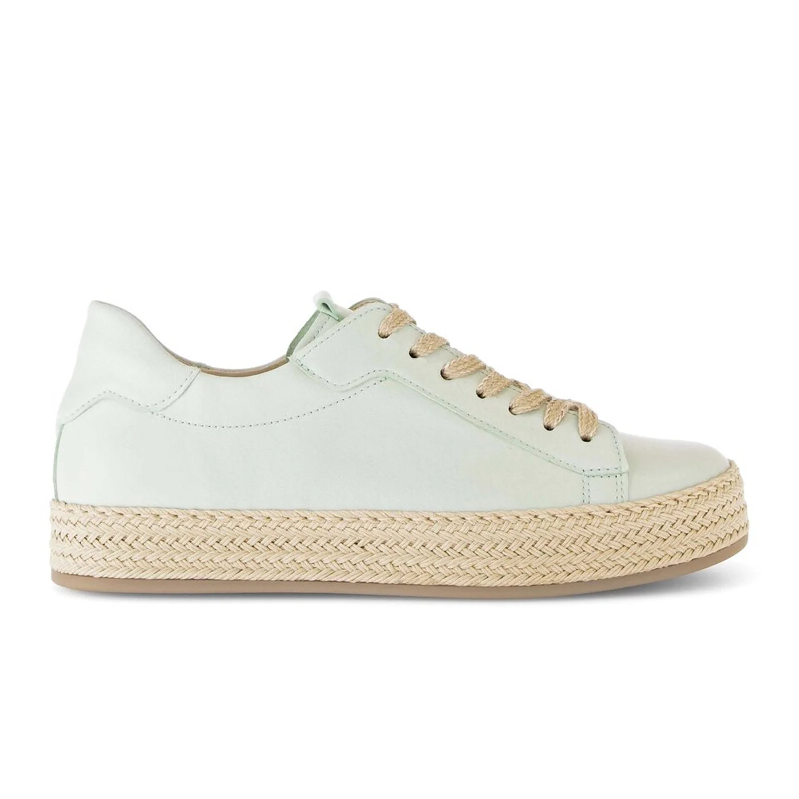 Gabor 270 Braided Jute Sneaker (Women) - Caspian Nappa/Mint/Jute