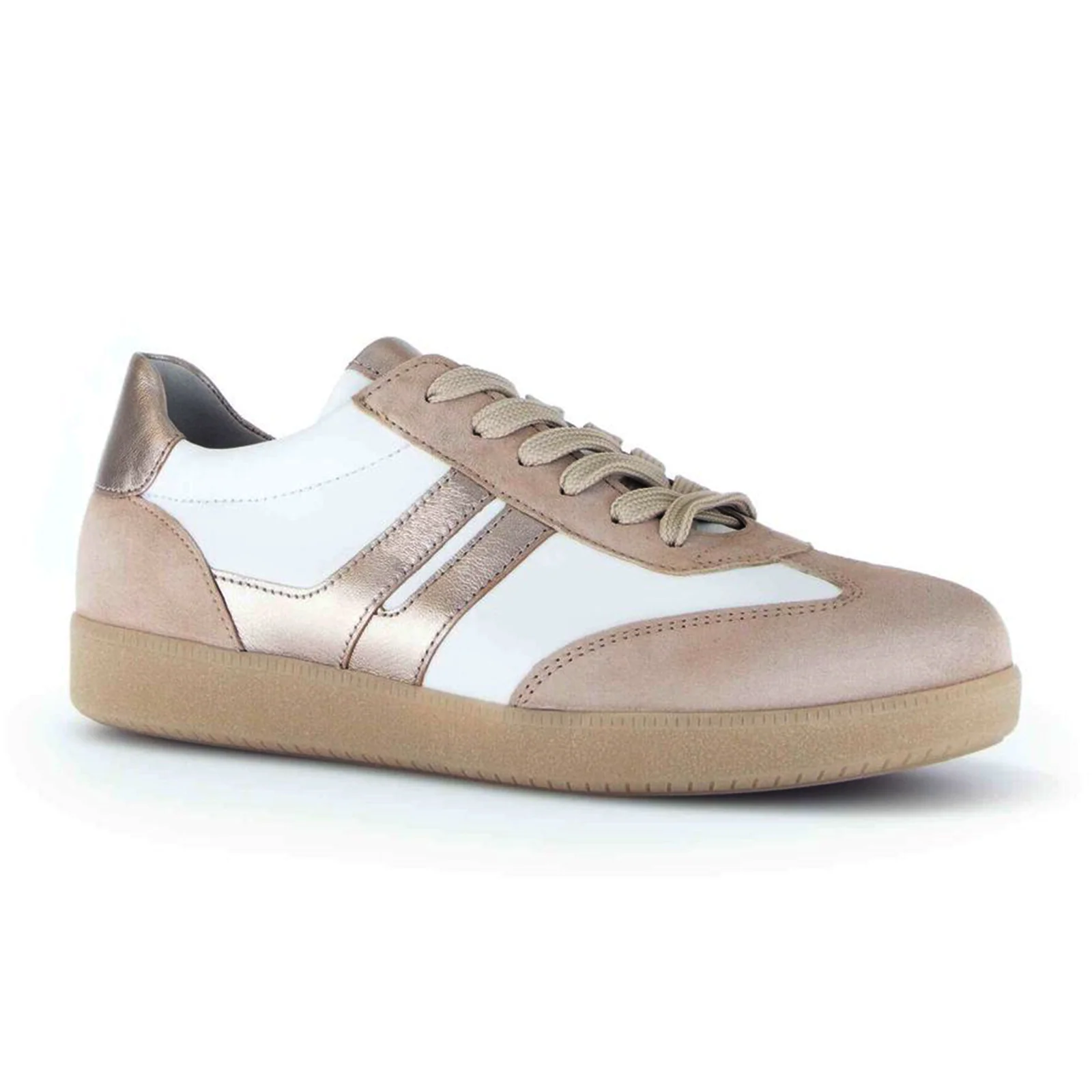 Gabor 300 Court Sneaker (Women) - Samtchevr/Nappa/Latte - Image 3