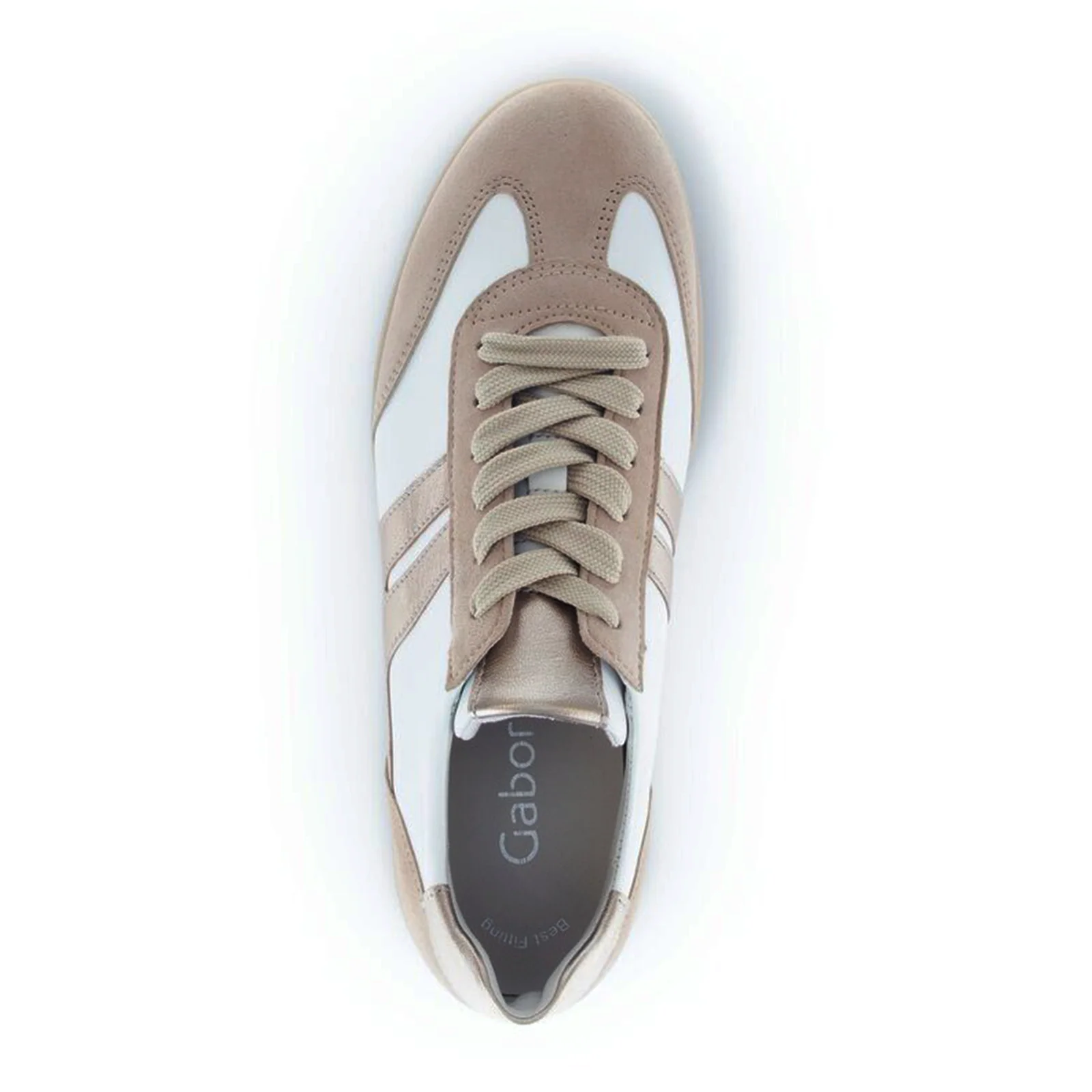 Gabor 300 Court Sneaker (Women) - Samtchevr/Nappa/Latte - Image 5