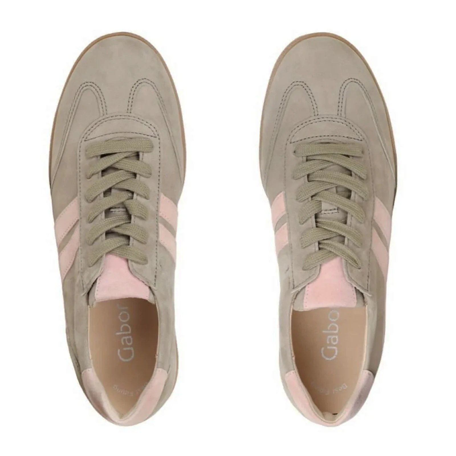 Gabor 300 Court Sneaker (Women) - Samtchevreau/Schilf/Bloom - Image 6