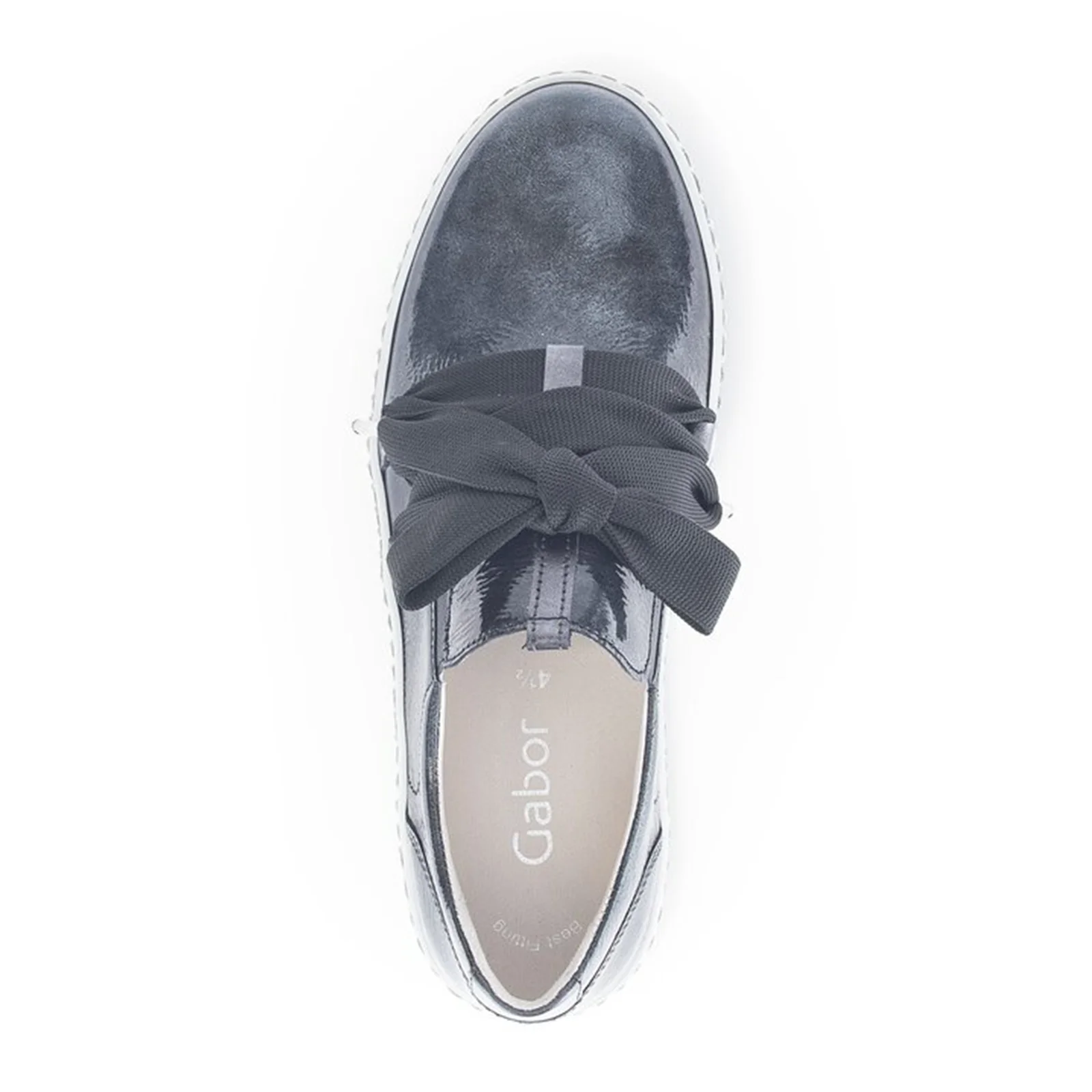 Gabor 333 Bow Sneaker (Women) - Nuvola Lack/Pearl/Anthracite - Image 4