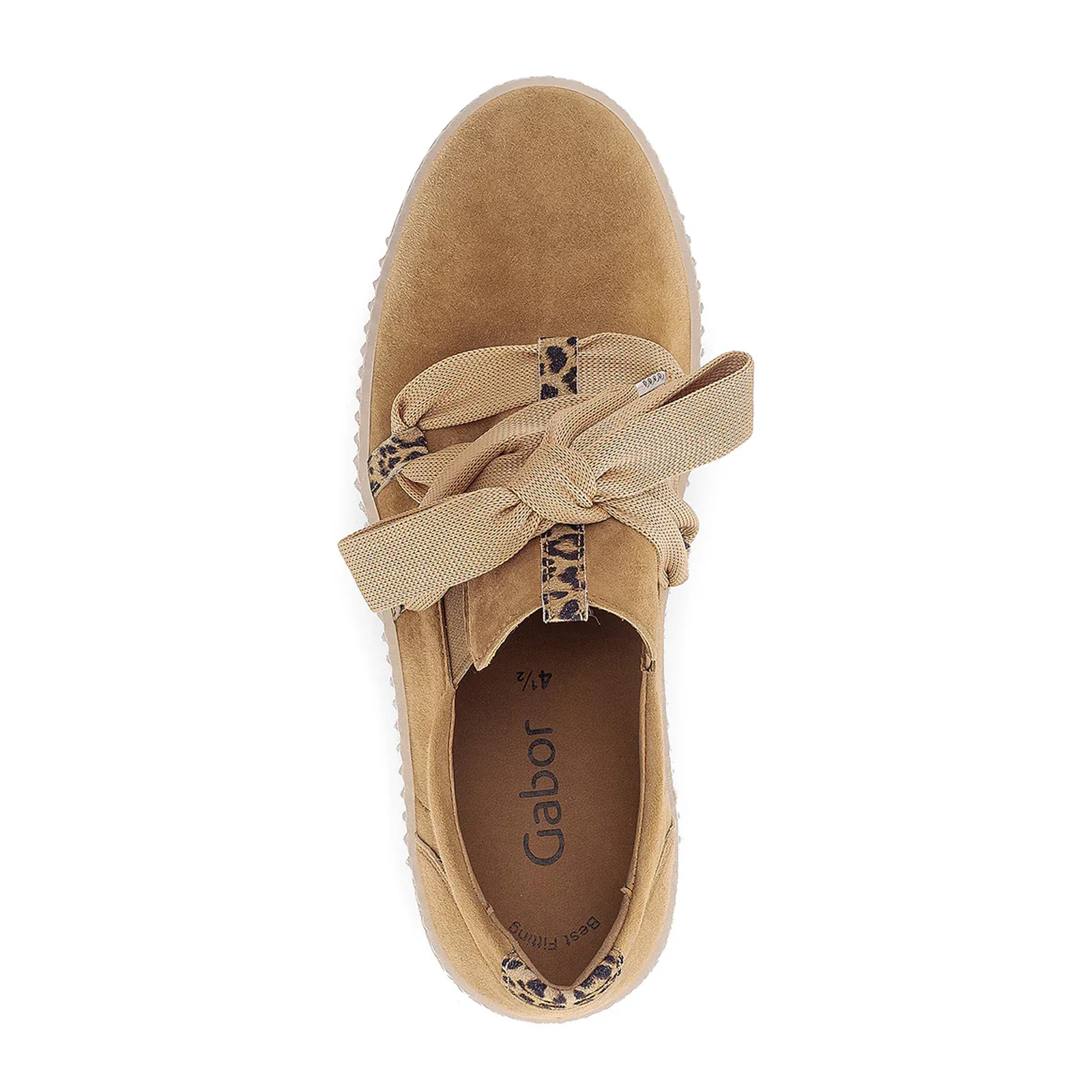 Gabor 333 Bow Sneaker (Women) - Samtchevreau/Leo/Sattel - Image 4